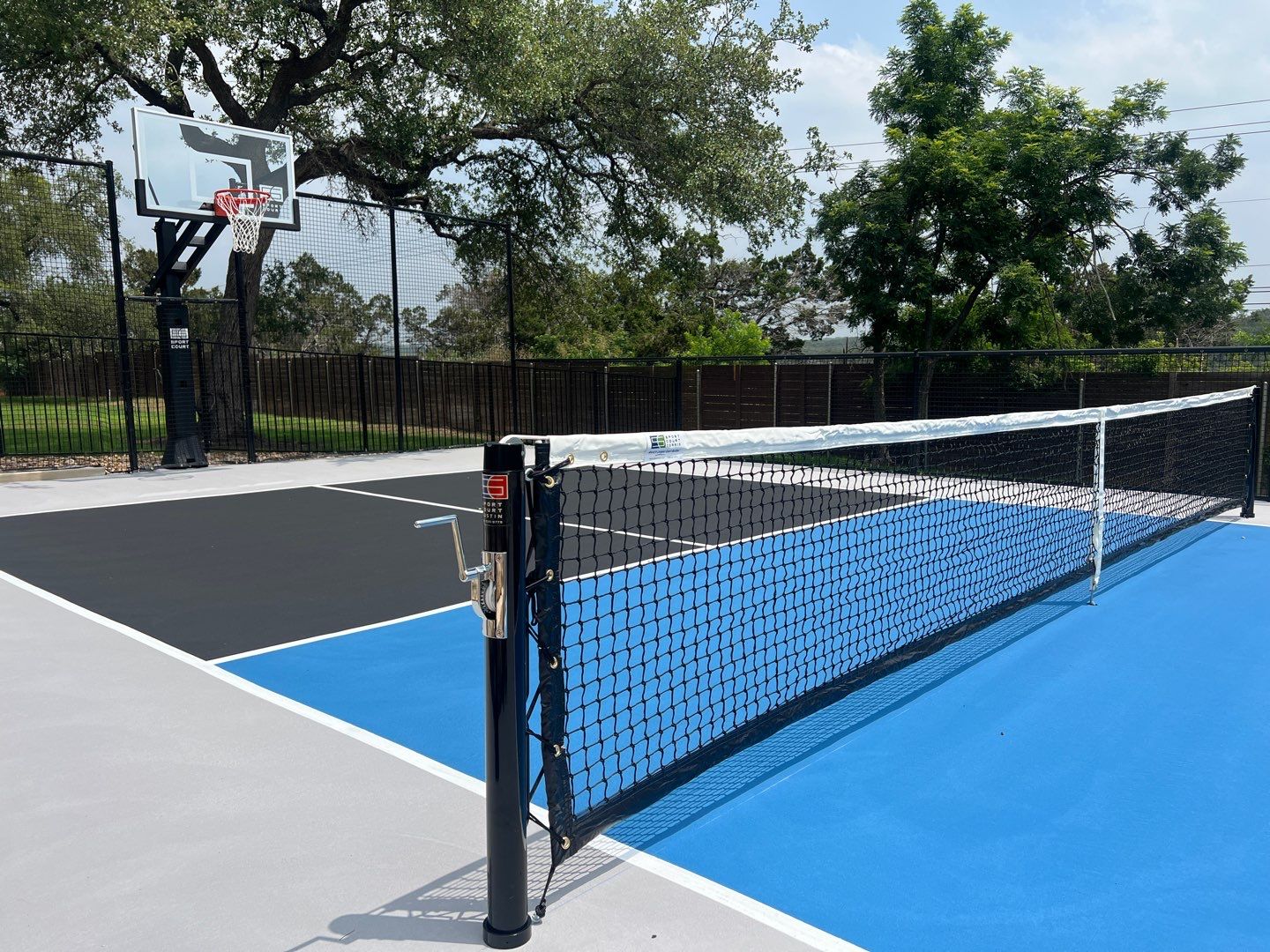 Custom Backyard Pickleball Court in Austin by Sport Court Austin