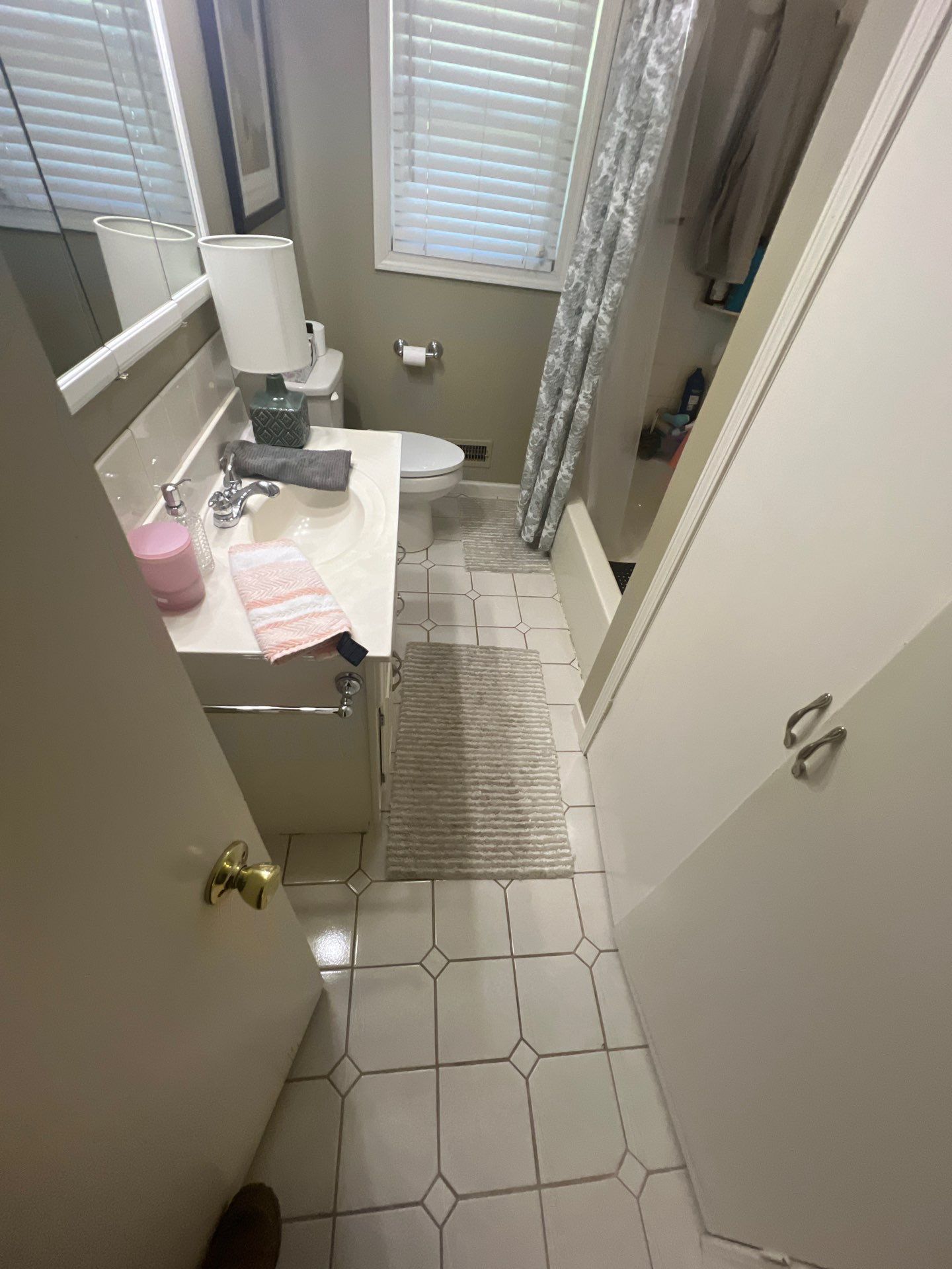 Full bathroom with custom tile by The Shower Company