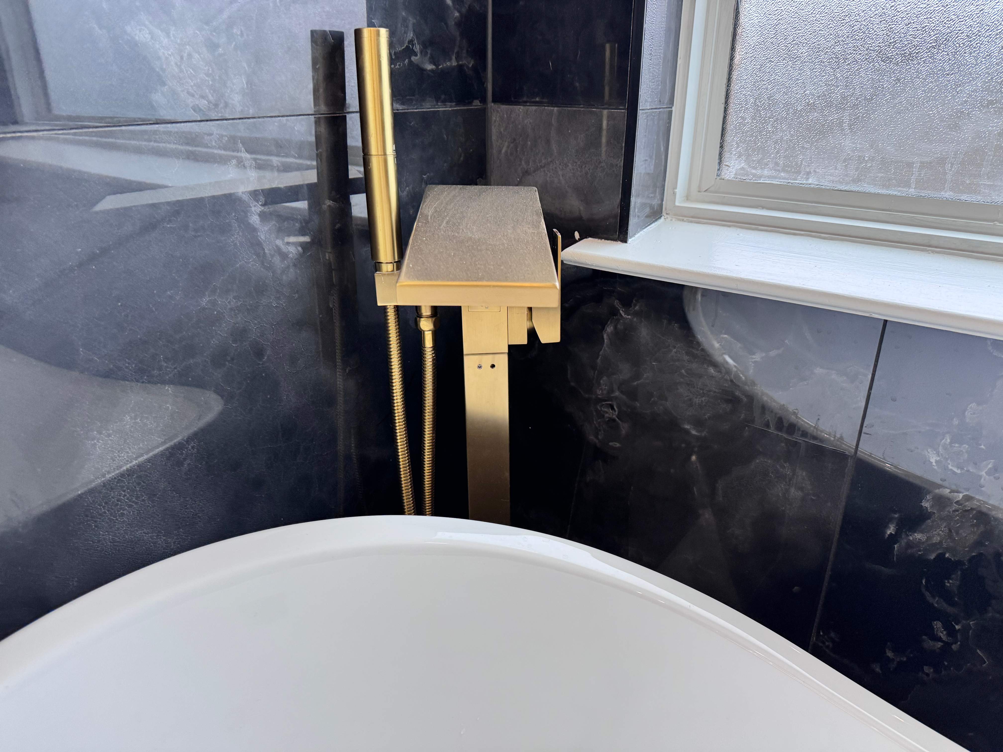 Master bathroom renovation by Prudencio