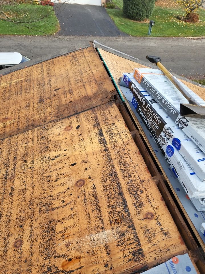 ATLAS PINNACLE COLOR: PRISTINE SCOTCHGARD WEATHERED DRIP EDGE: MUSKET BROWN by Eagle Eye Roofing