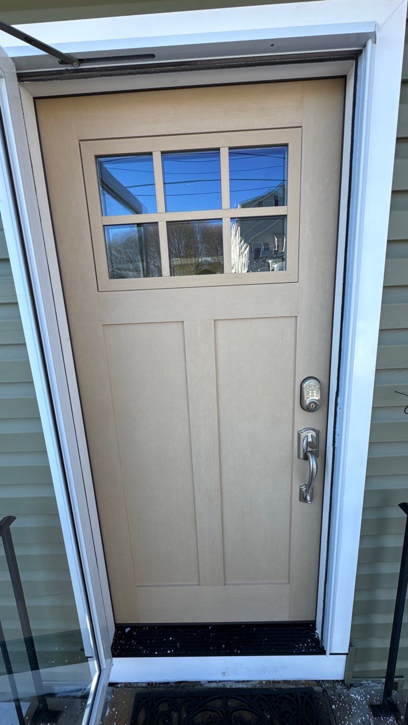 Complete Exterior Home Transformation with CertainTeed Dutch Lap Siding, Windows, Custom Door & Deck Repairs by Sensible Home Solutions