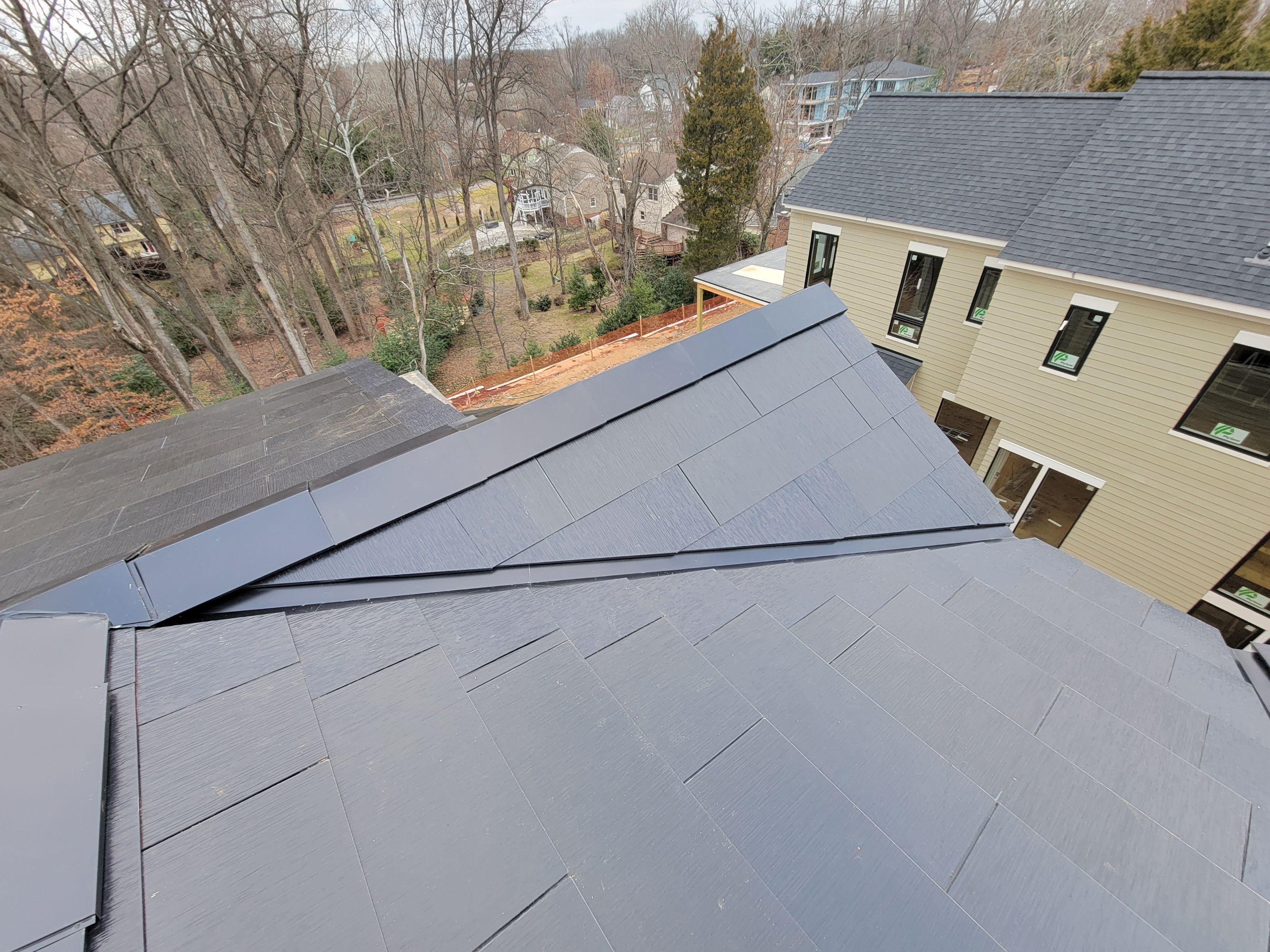 New Construction Tesla Solar Roof by American Home Contractors