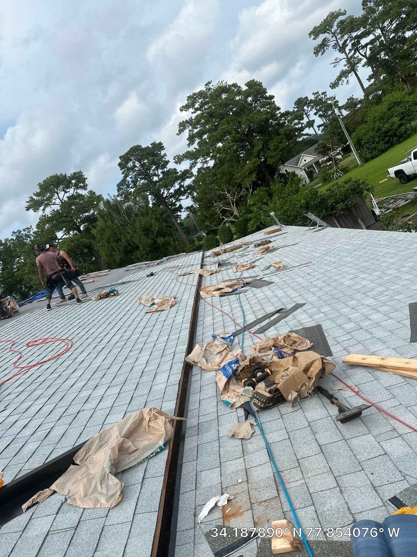 Roof Replacement in Myrtle Grove, Wilmington, NC Using CertainTeed Landmark Silver Birch by RGR Construction and Roofing, LLC