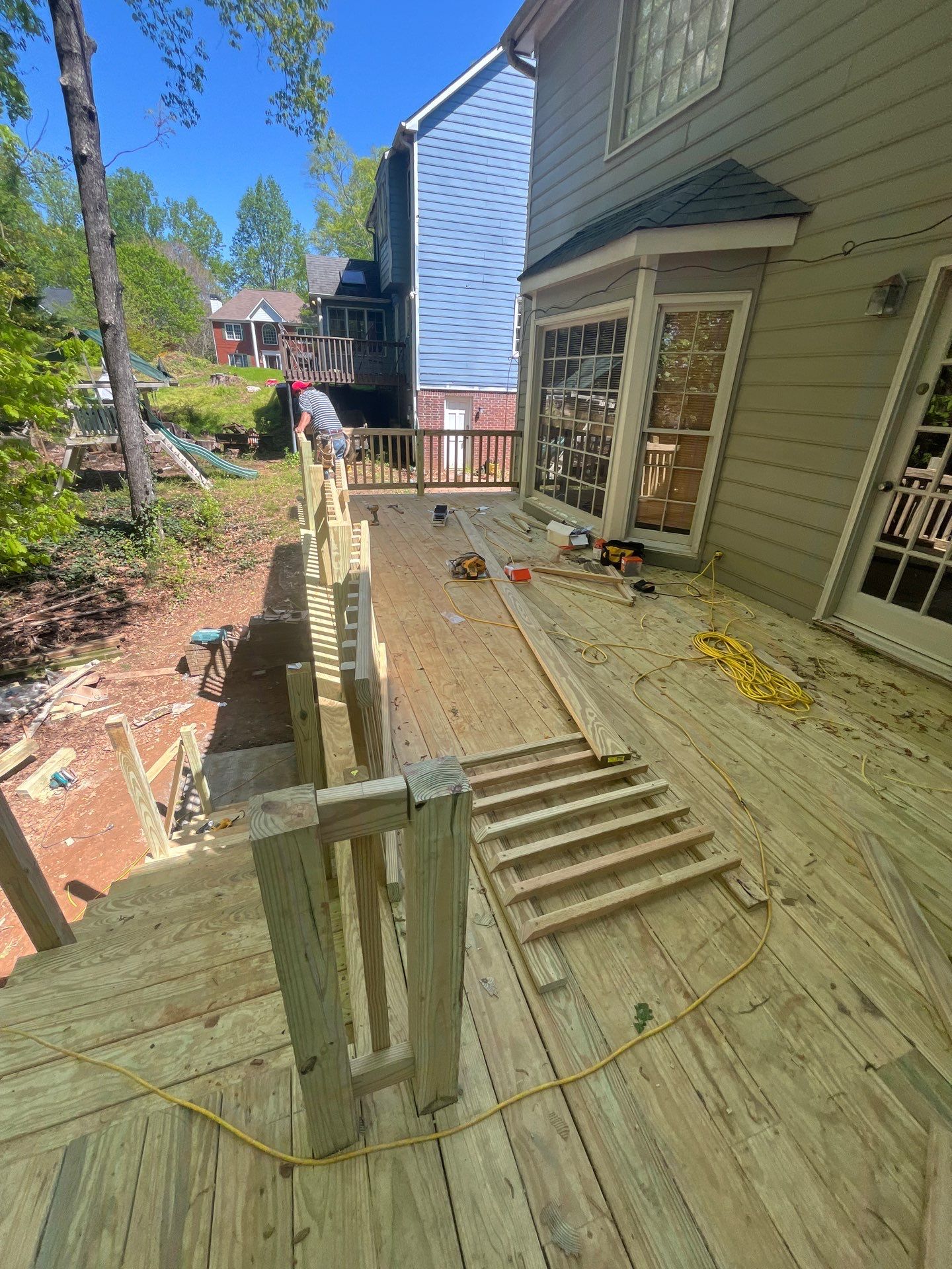 Wood Deck Build in Acworth, GA by Nelson Exteriors 