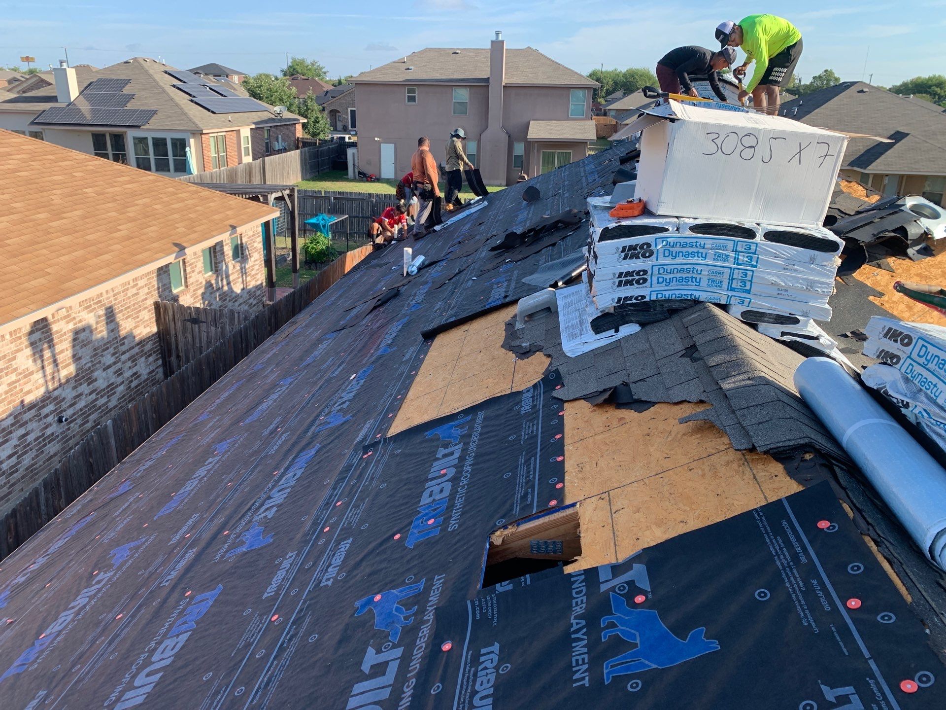 Complete Residential Roof Replacement and Decking Repair in Killeen by Caliber Restoration LLC