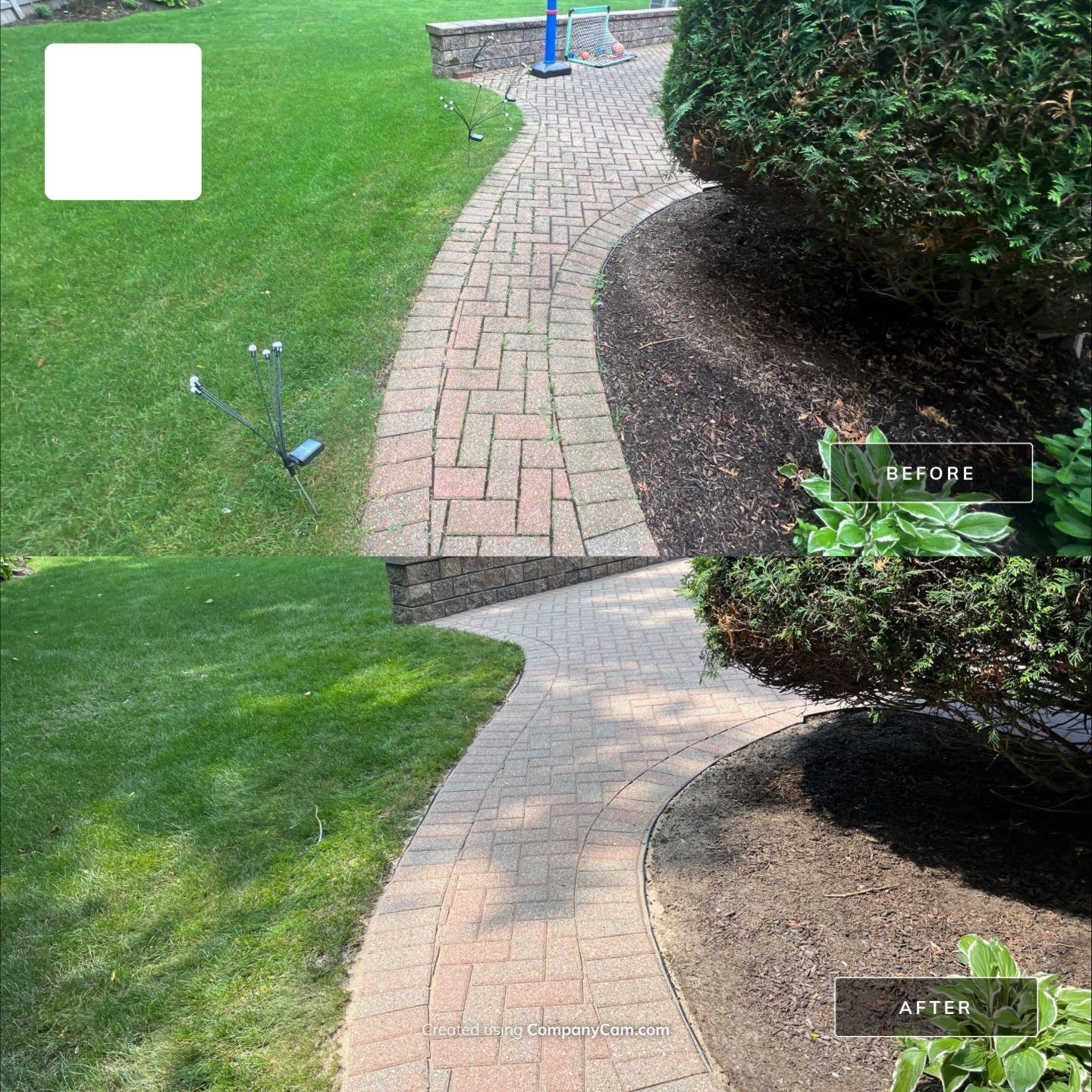 Brick paver clean, sand and seal.  using Surebond SB-1300 by Northern Power Washing LLC.