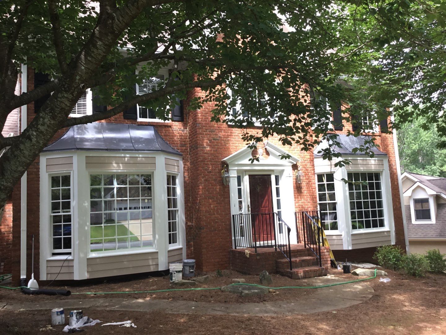 Exterior Painting and Bay Window Upgrades in Alpharetta by Swift Home Renovations