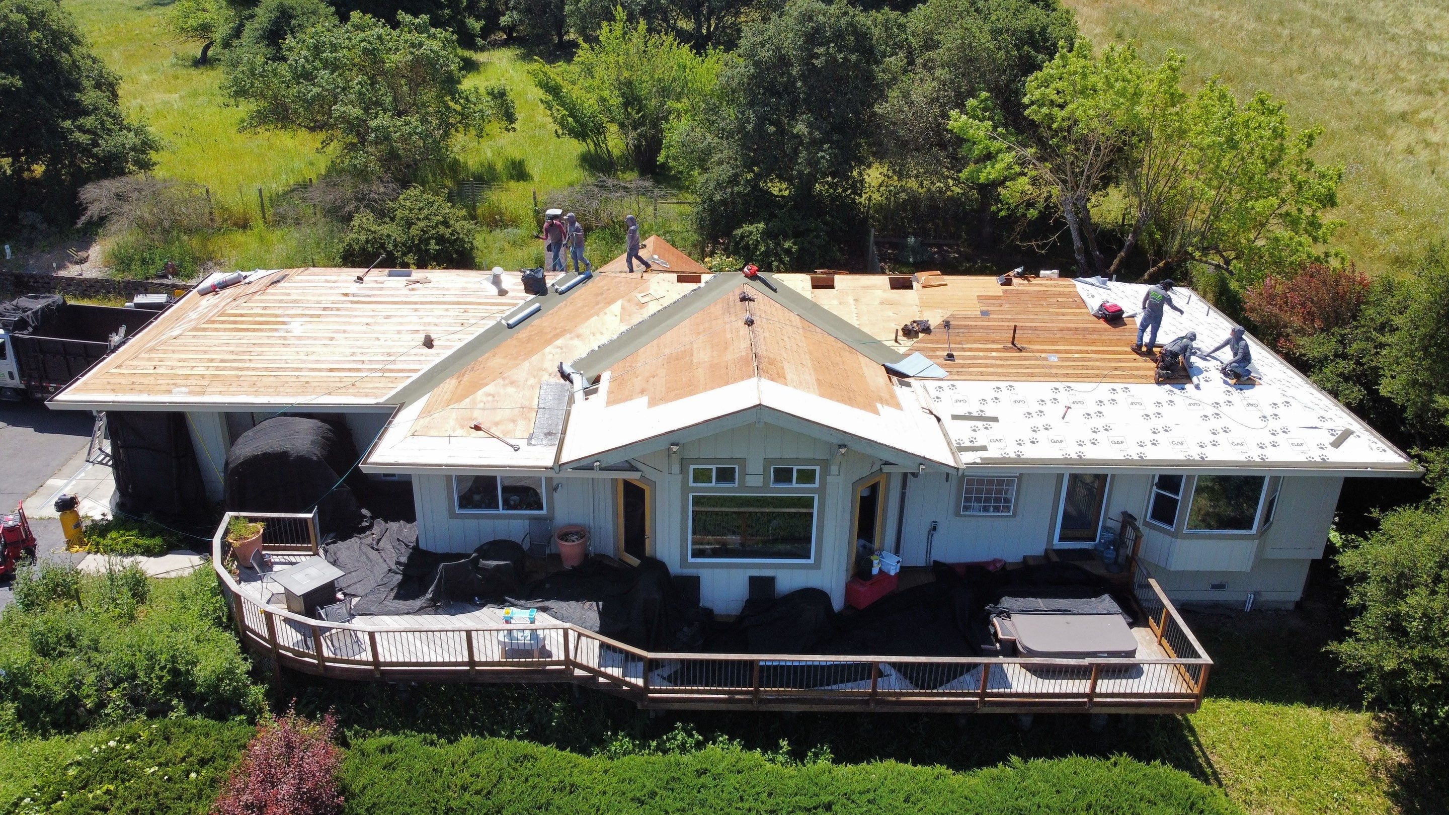 Residential Roofing Installation using GAF Timberline HDZ RS by Sustainable Living Builders, Inc.