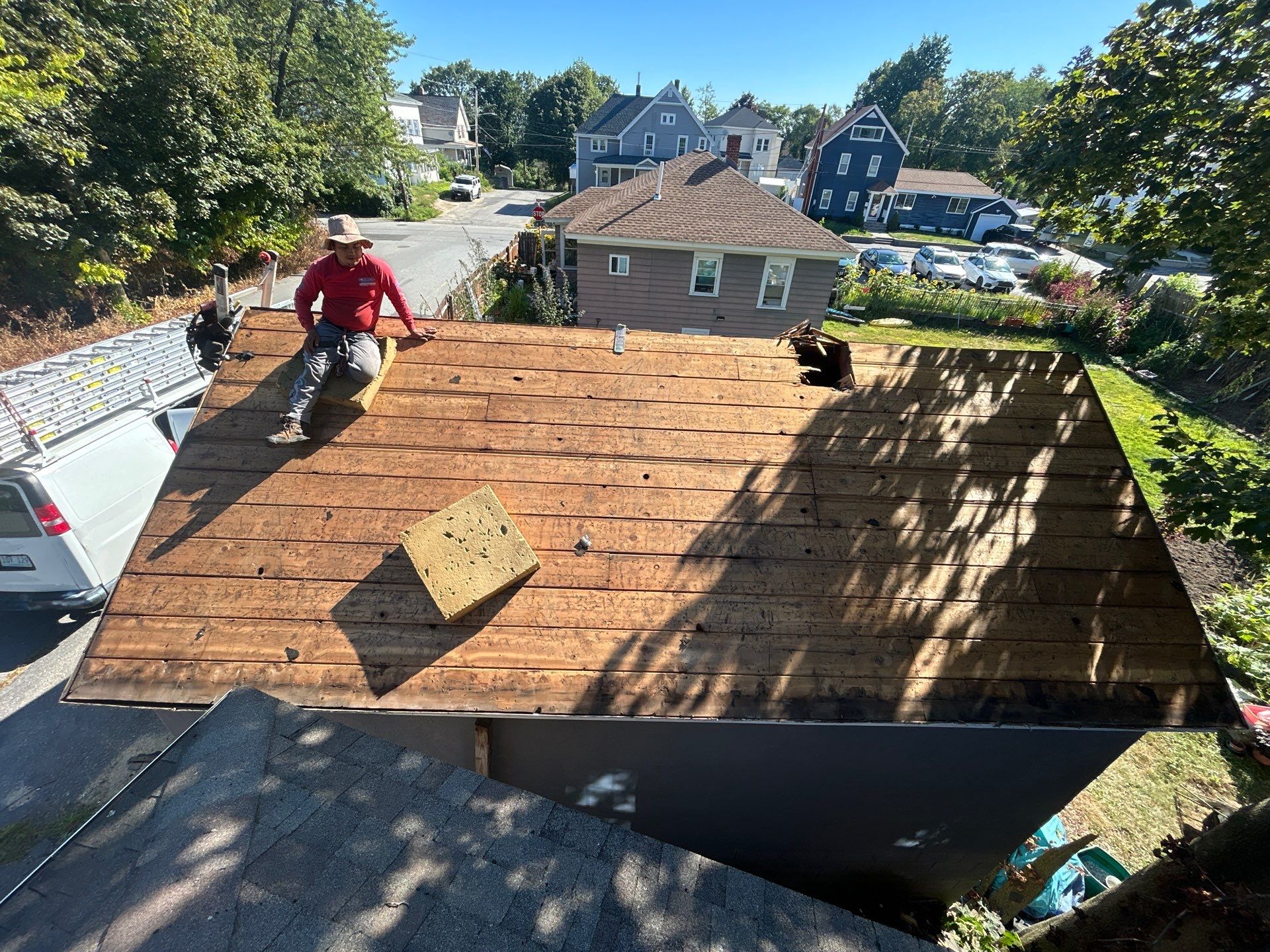 Garage Roof Replacement & Trim Repair by Mighty Dog Roofing of Greater Middlesex County