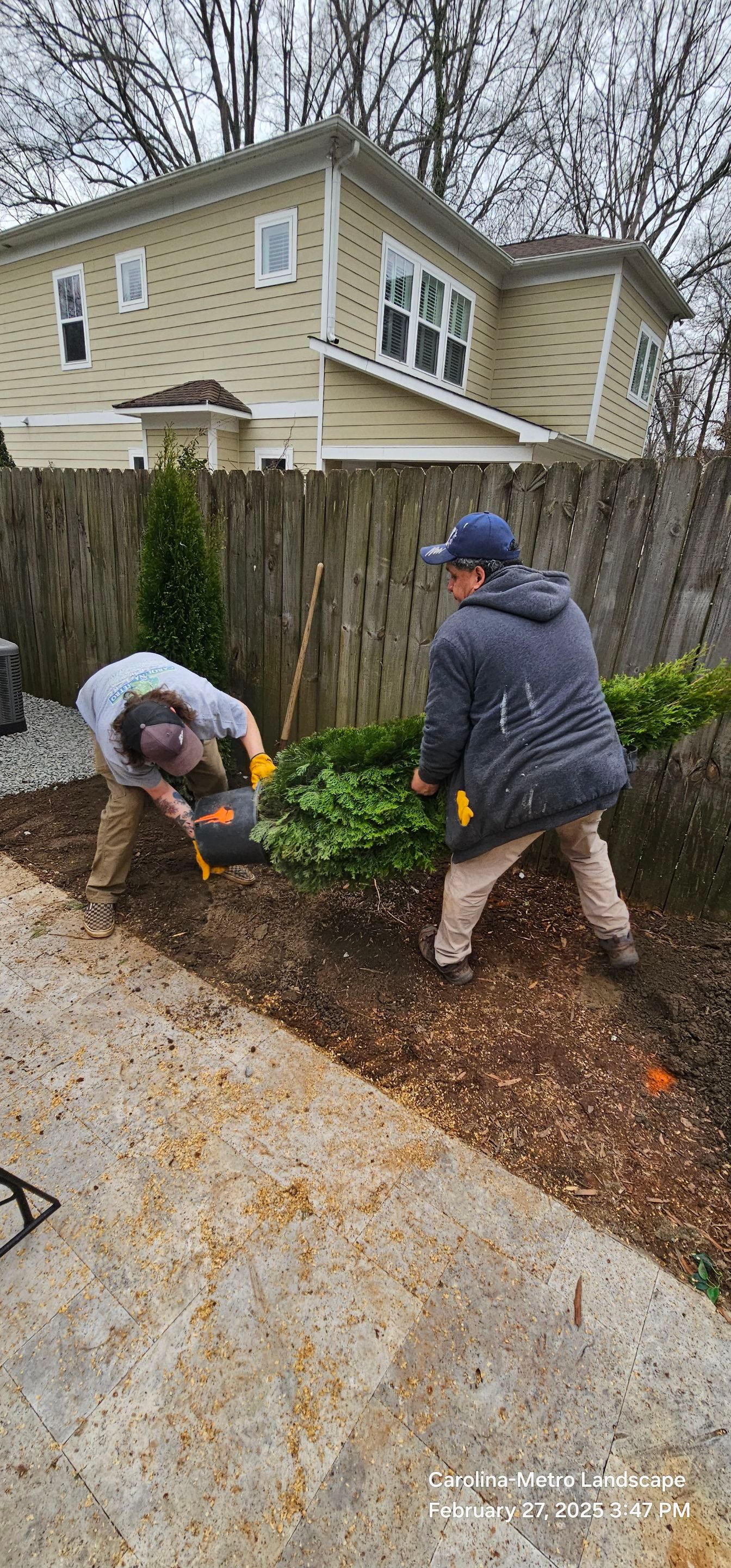 Residential Landscape Project by Carolina-Metro Landscape, Inc