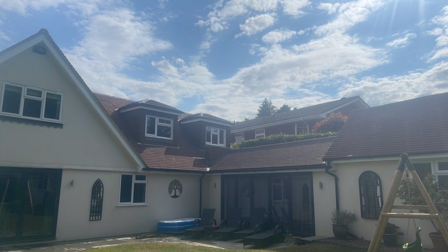 Roof Clean - Biocide Treatment using Honda 15lpm Low Pressure Washing Machine by Ges Exterior Cleaning ltd