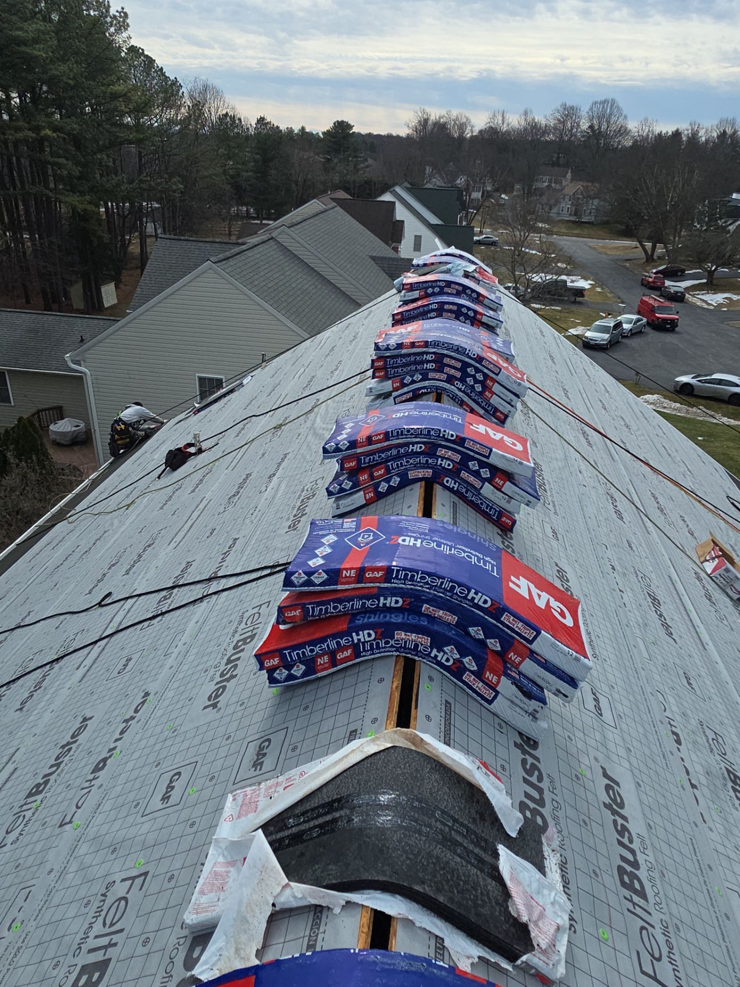 GAF Timberline HDZ Roof Replacement in MD by American Home Contractors