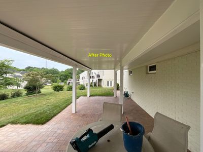Deck Repair using Rain Drop Gutter covers