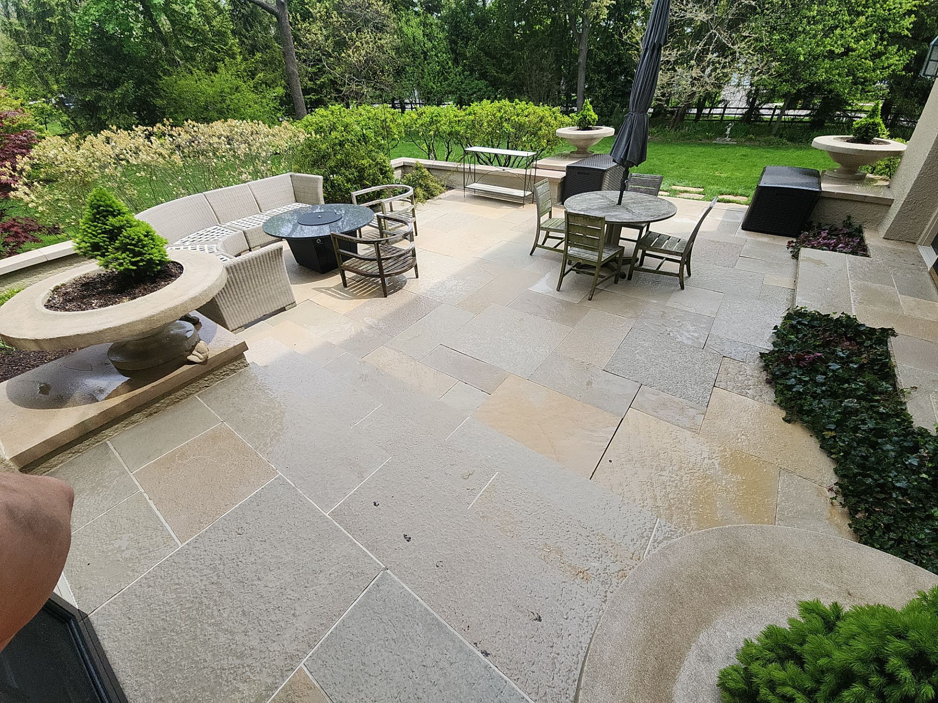 Natural Stone Surface Pressure Washing by Northern Power Washing LLC.