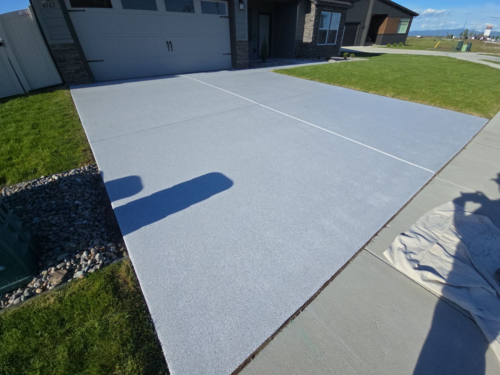 Driveway, garage, walkway Transformation using Ash Hybrid by Croc Coatings, LLC