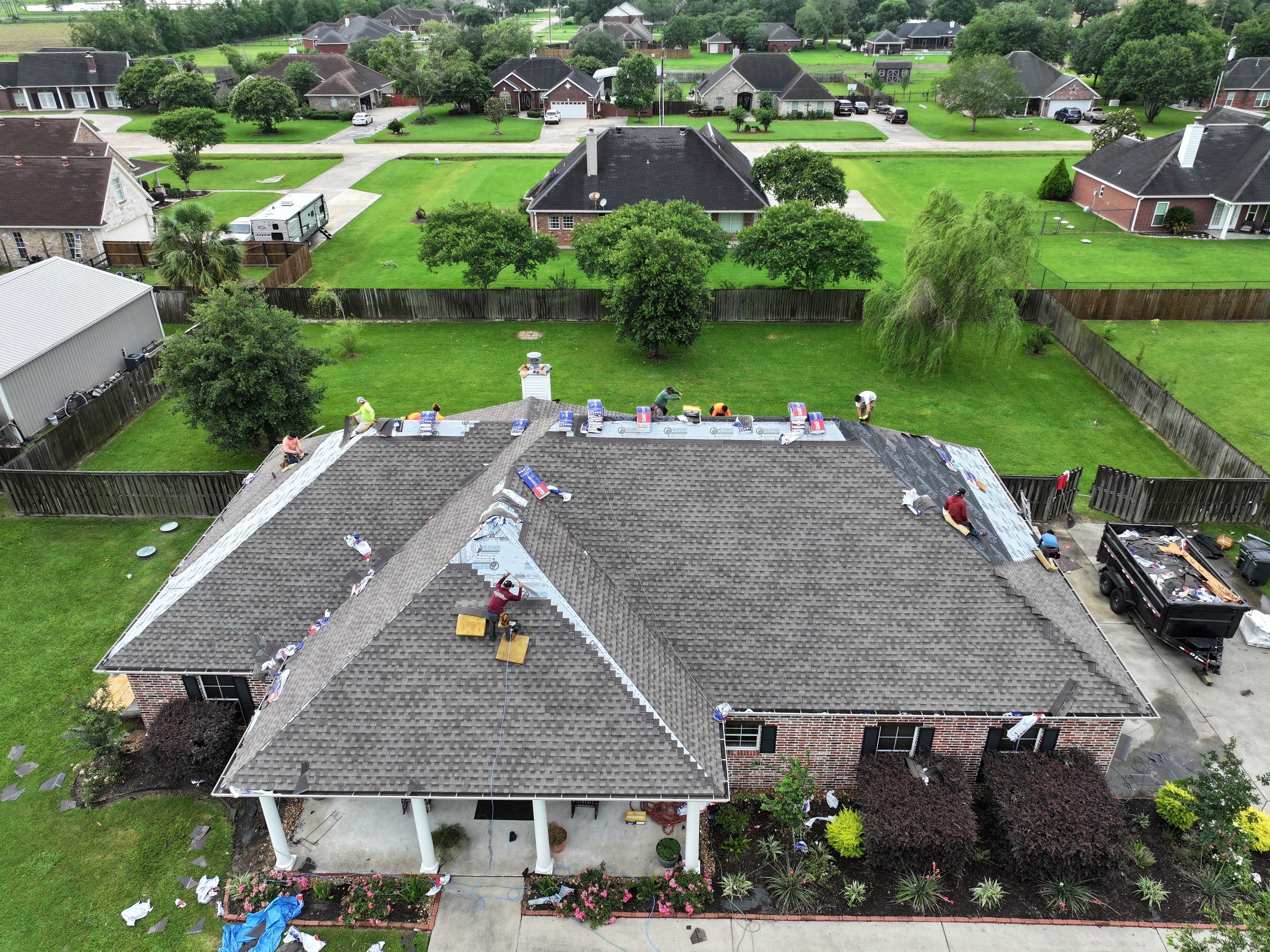 Residential Roof Replacement using GAF HDZ - Weathered Wood by Elite Roofing LLC