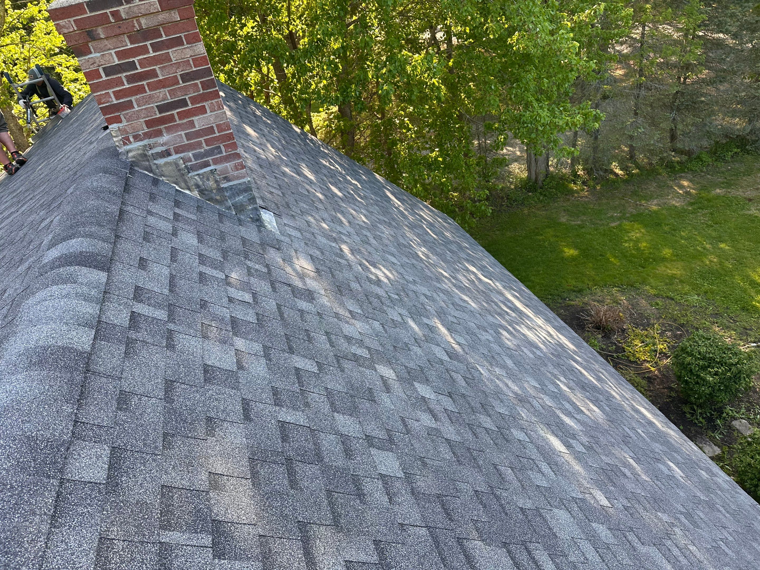 Complete Residential Roofing Installation and Chimney Reflash in Ogunquit by Tall pine roofing