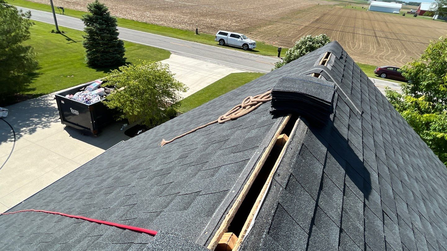 Residential Roofing Installation using GAF Timberline HDZ Charcoal by Nitro Roofing and Construction