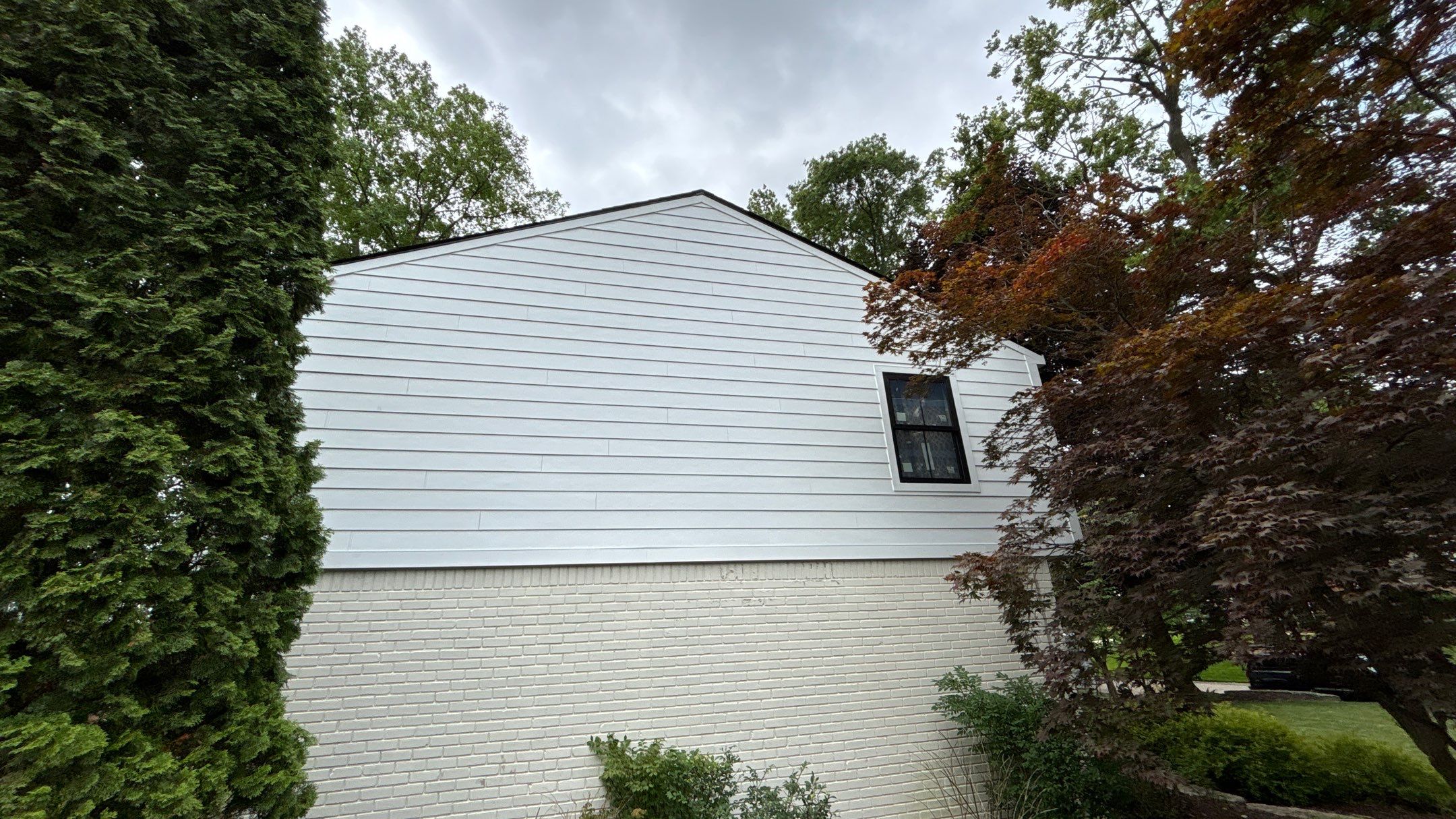Siding Replacement using Hardie Plank S8 1/4"  Arctic White by 180 Contractors