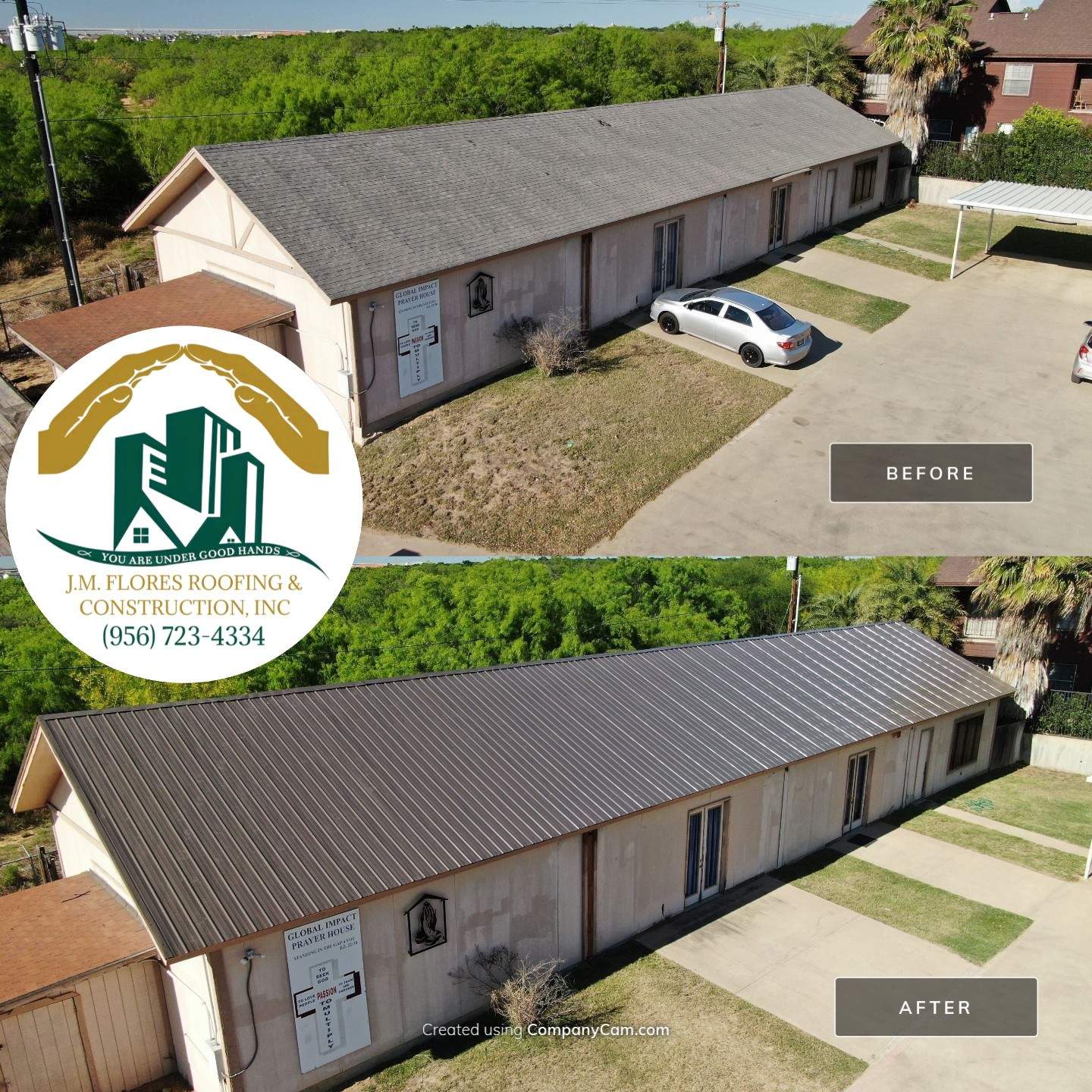Residential Roofing Installation using Classic Rib Metal Roof by JM Flores Roofing & Construction, Inc