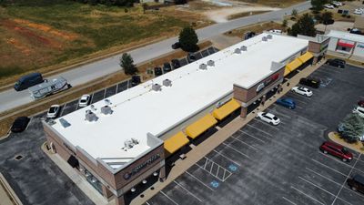 Commercial PVC Membrane Roofing Install