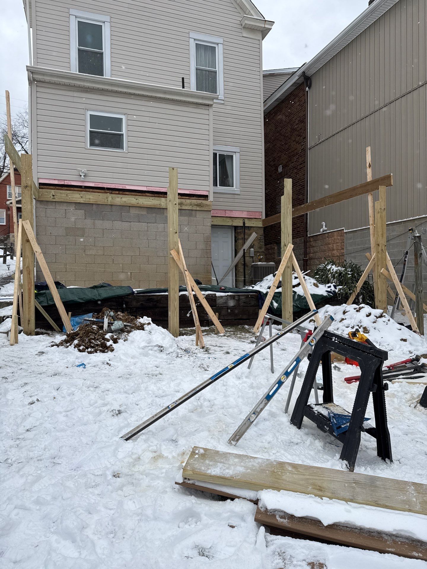 Deck and door by Cousins Roofing Siding & Decks