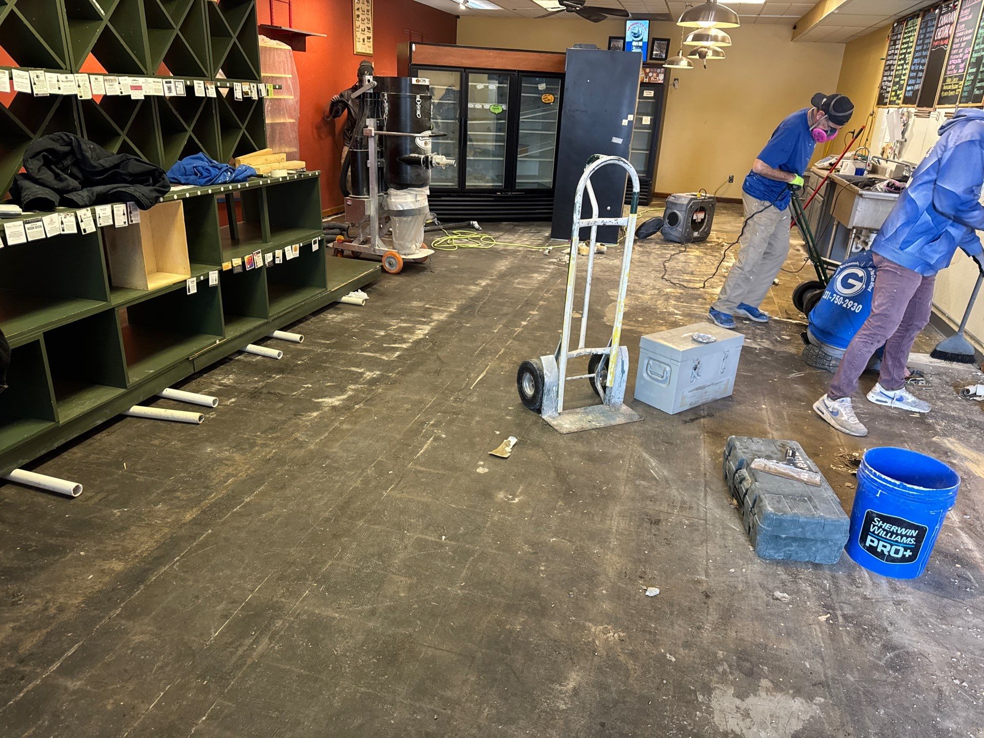 Epoxy Flooring Installation – Downtown Muskegon Commercial Space by Gordon Painting