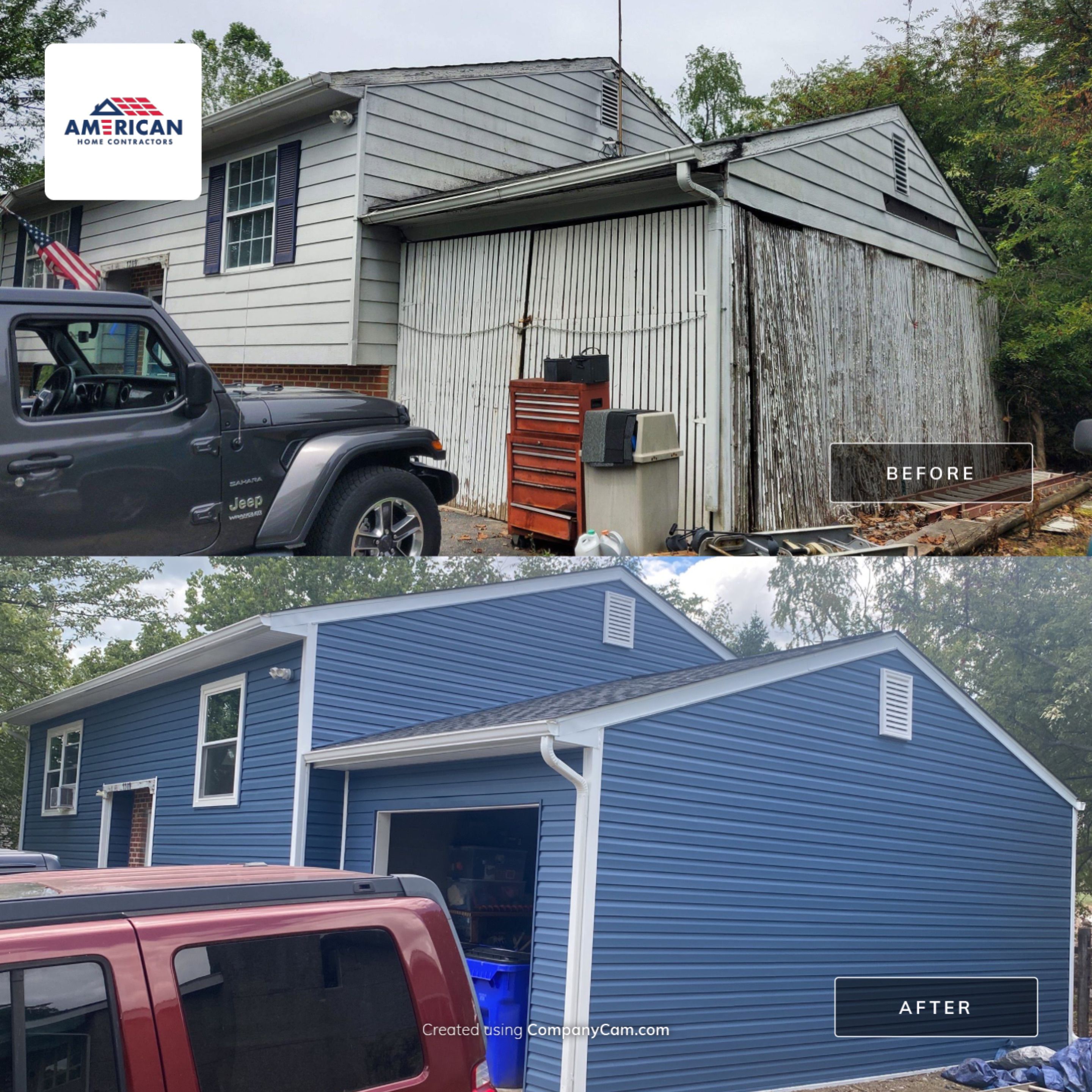 Mastic Siding Replacement by American Home Contractors