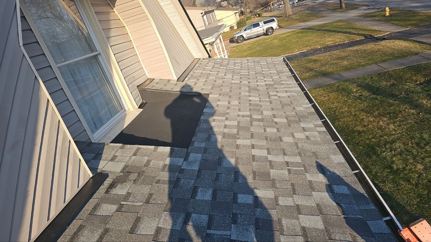 Atlas Pinnacle, Color, Coastal Granite, Drip Edge, Color, Black by Eagle Eye Roofing
