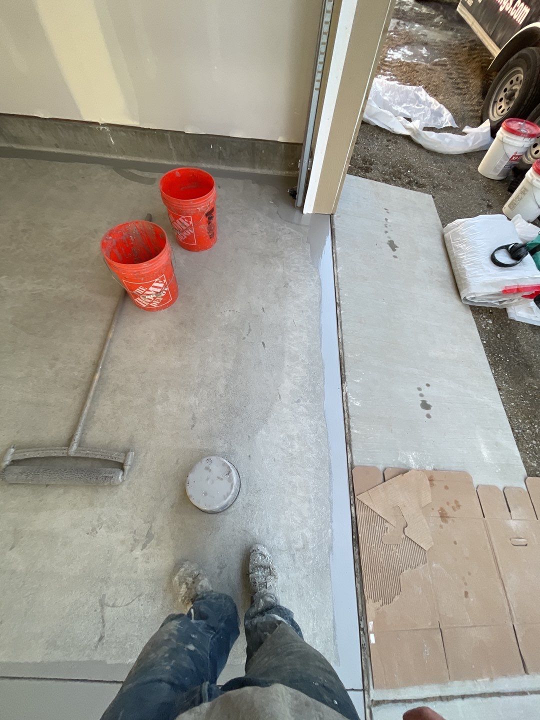 Garage Transformation using Silver Creek by Croc Coatings, LLC