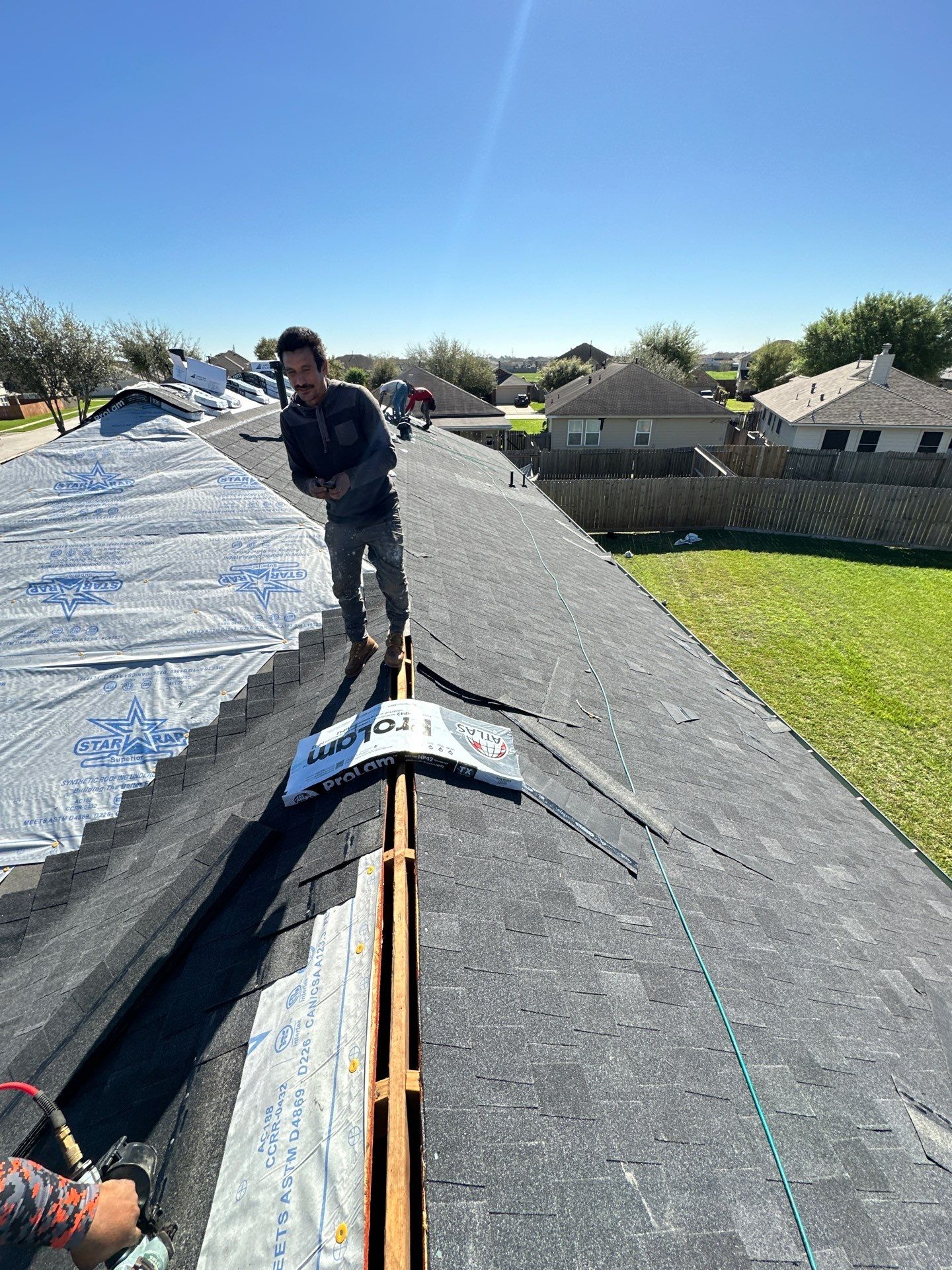 Project in Houston by Motion Roofing