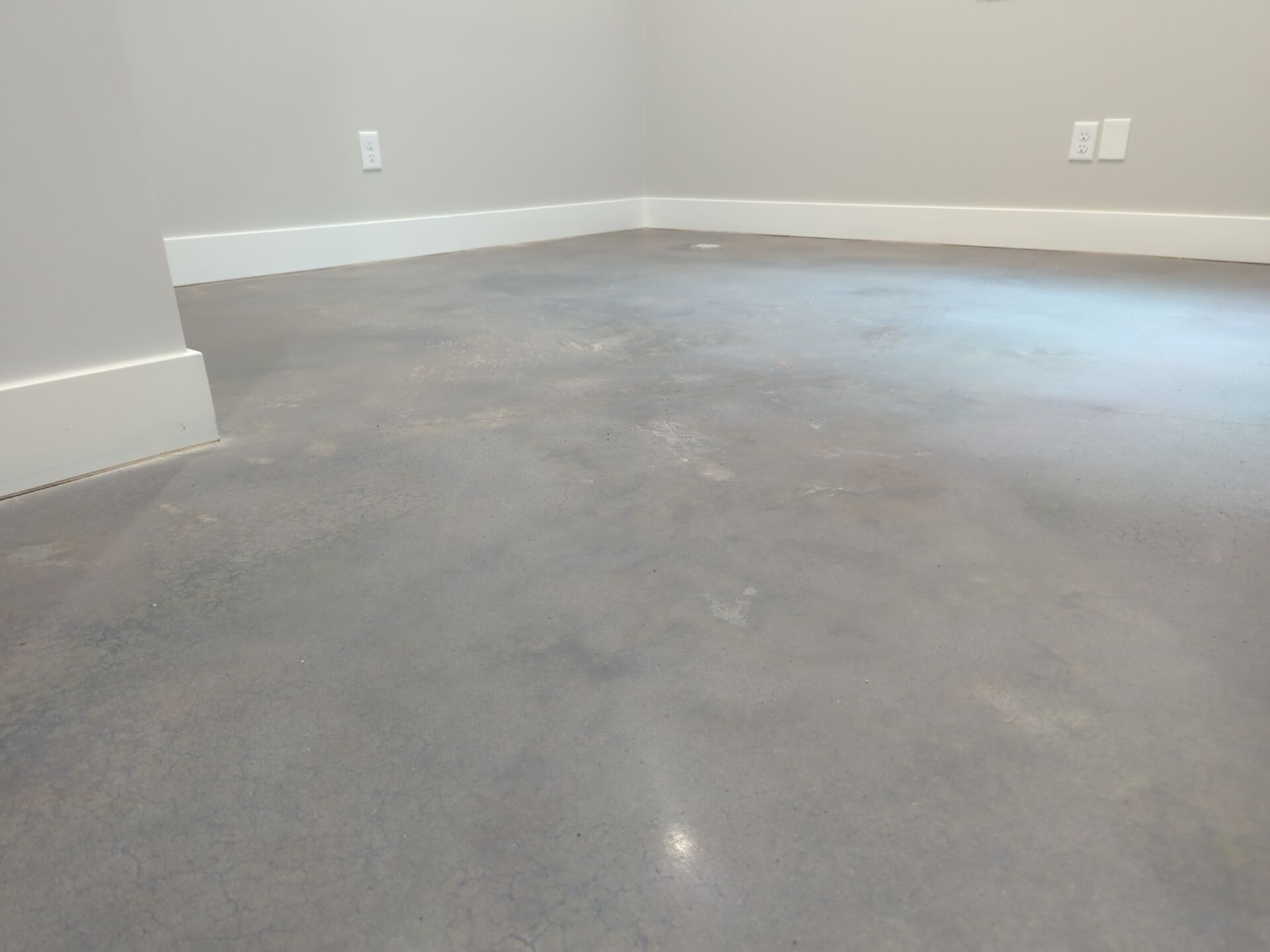 Lee's Summit -- Polished Concrete with Grey Dye by Big Red Decorative Concrete, LLC