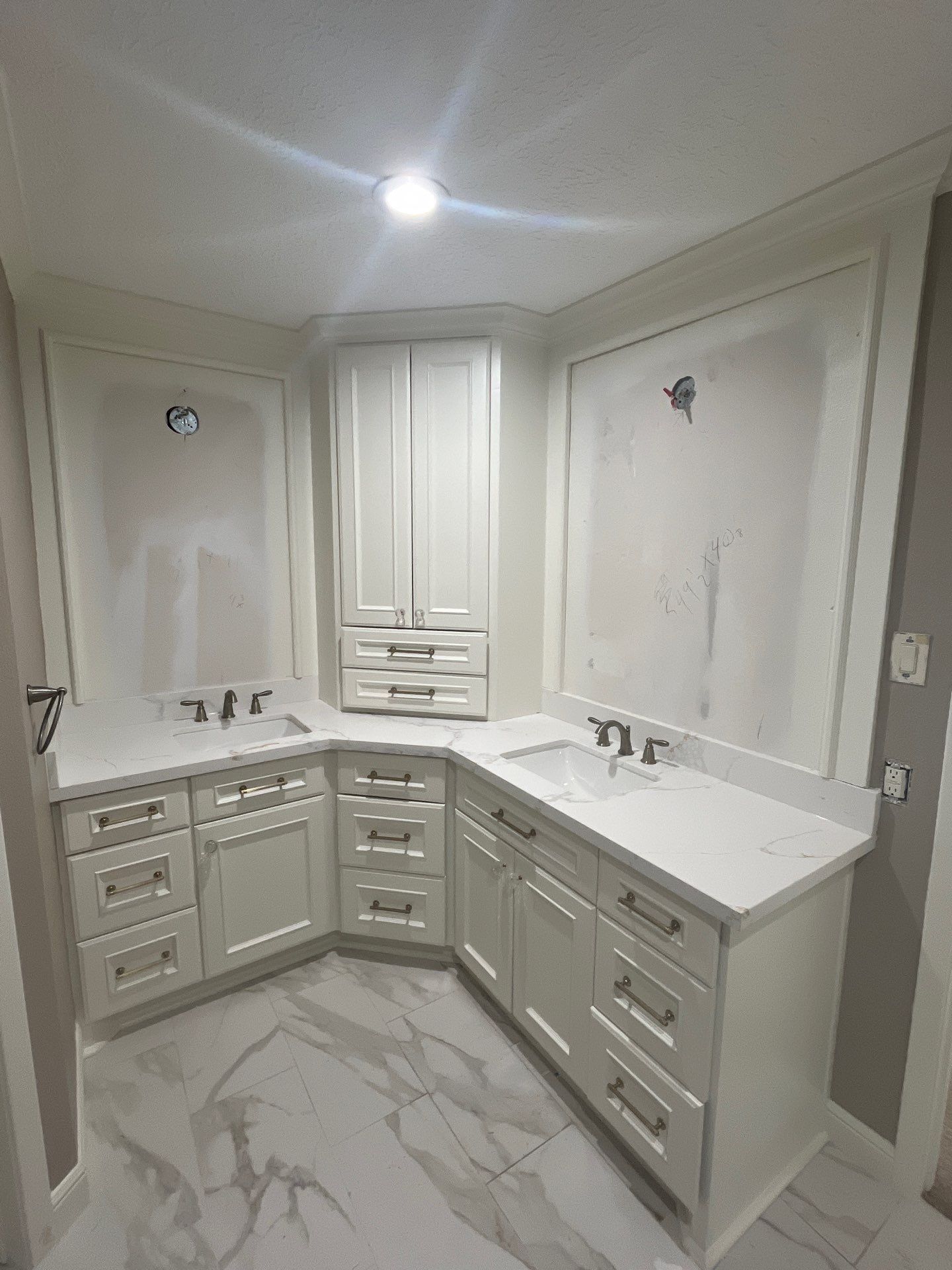 Bathroom Remodel with Water Mitigation Equipment | LT Contractors by L&T General Contractors and Restoration INC