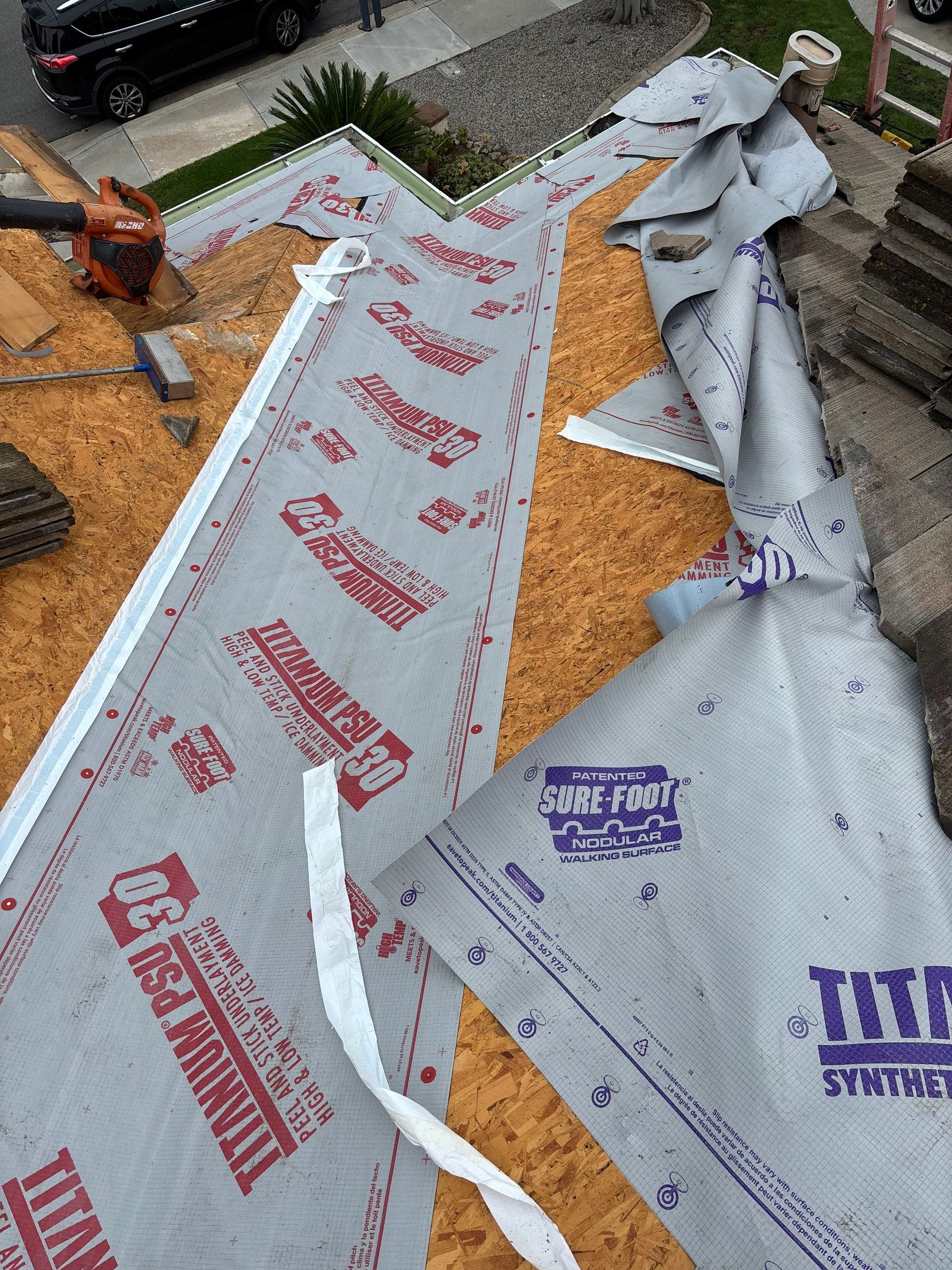 Oceanside Tile Roof Lift & Lay – LifeTile Underlayment Replacement by Zenith Roofing Services