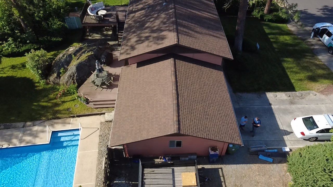 Asphalt Shingle Roof Replacement on Spokane Split-Level Home N Hartley st Spokane, WA 99208  Good - The Cascade System - CertainTeed 50 Year Material Guarantee - Alpine Workmanship Guarantee: 10 Years - Certainteed Landmark® Shingle - Burnt Sienna by Alpine Roofing