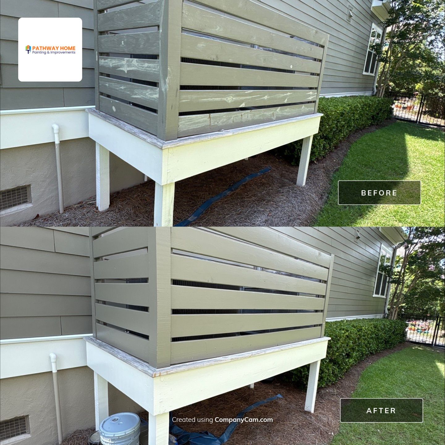 Full Exterior Painting for Two-Story Mt Pleasant Residence by Pathway Home Painting & Improvements