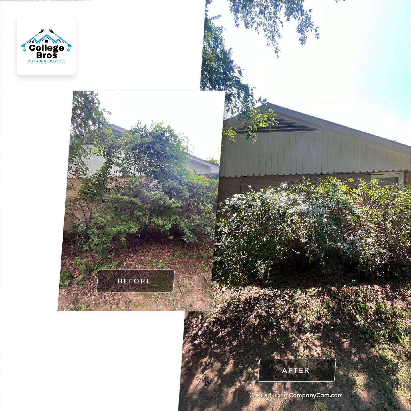 Yard Makeover by College Bros Outdoor services