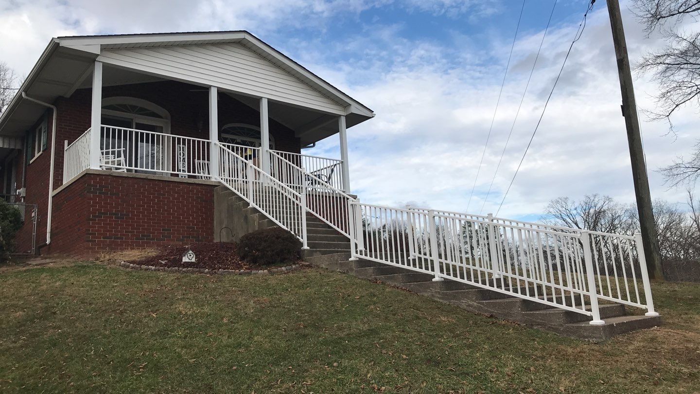 Porch Update using Westbury Aluminum Railing by Secure Construction Company Inc