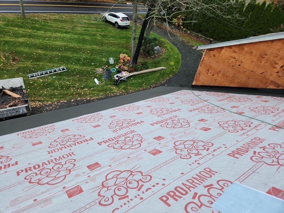 Residential Roofing Installation using Owens Corning TruDefinition Onyx Black by A Plus Exterior