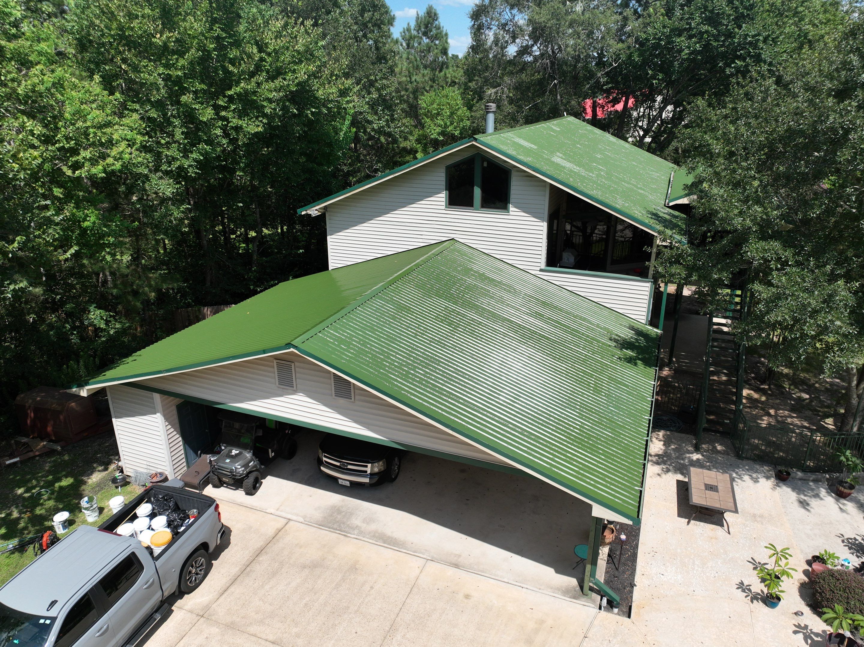 Metal Roof Coating by Roof Concepts Construction