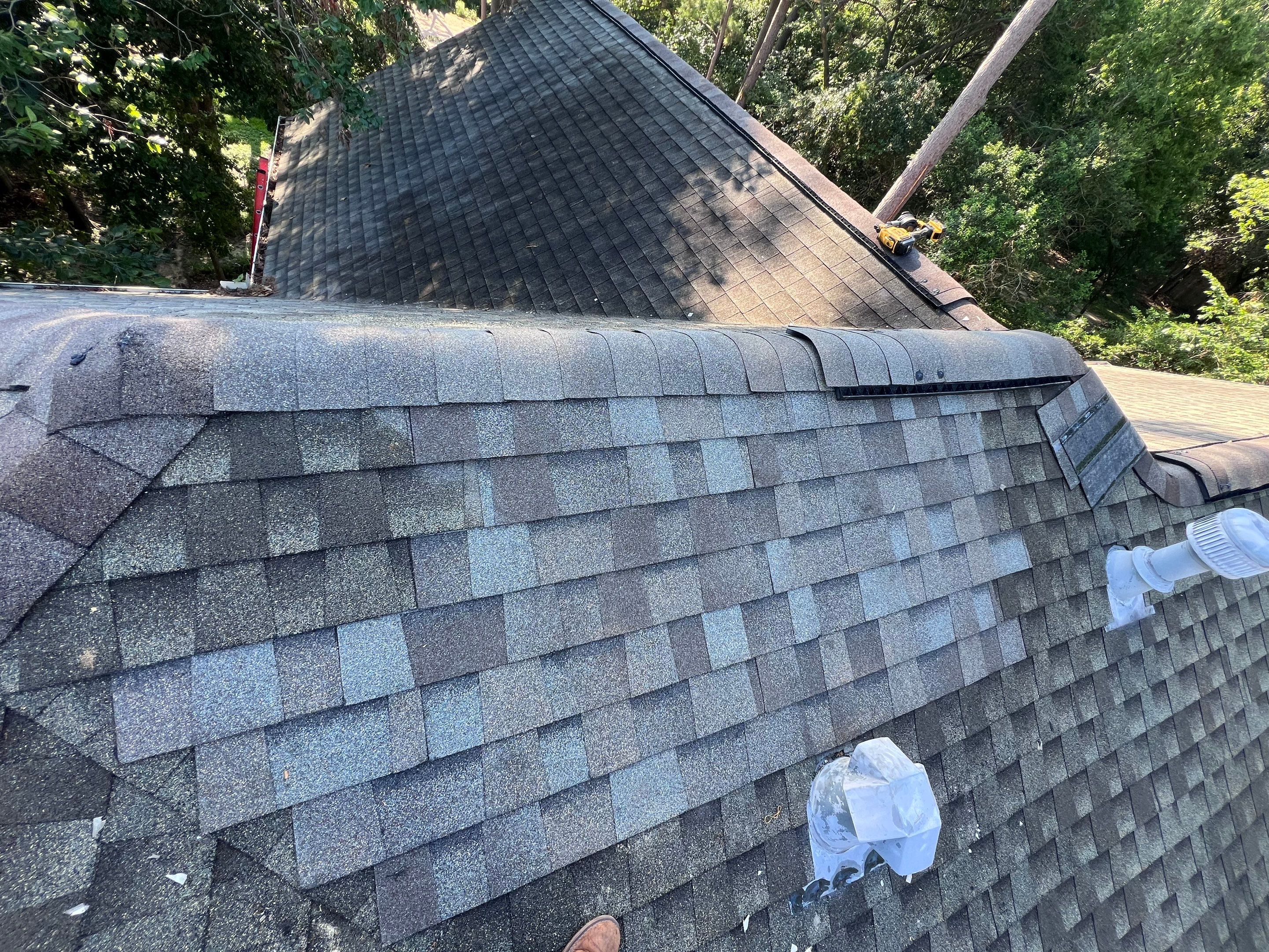 Hail Damage using Metal by Roof Repair Company