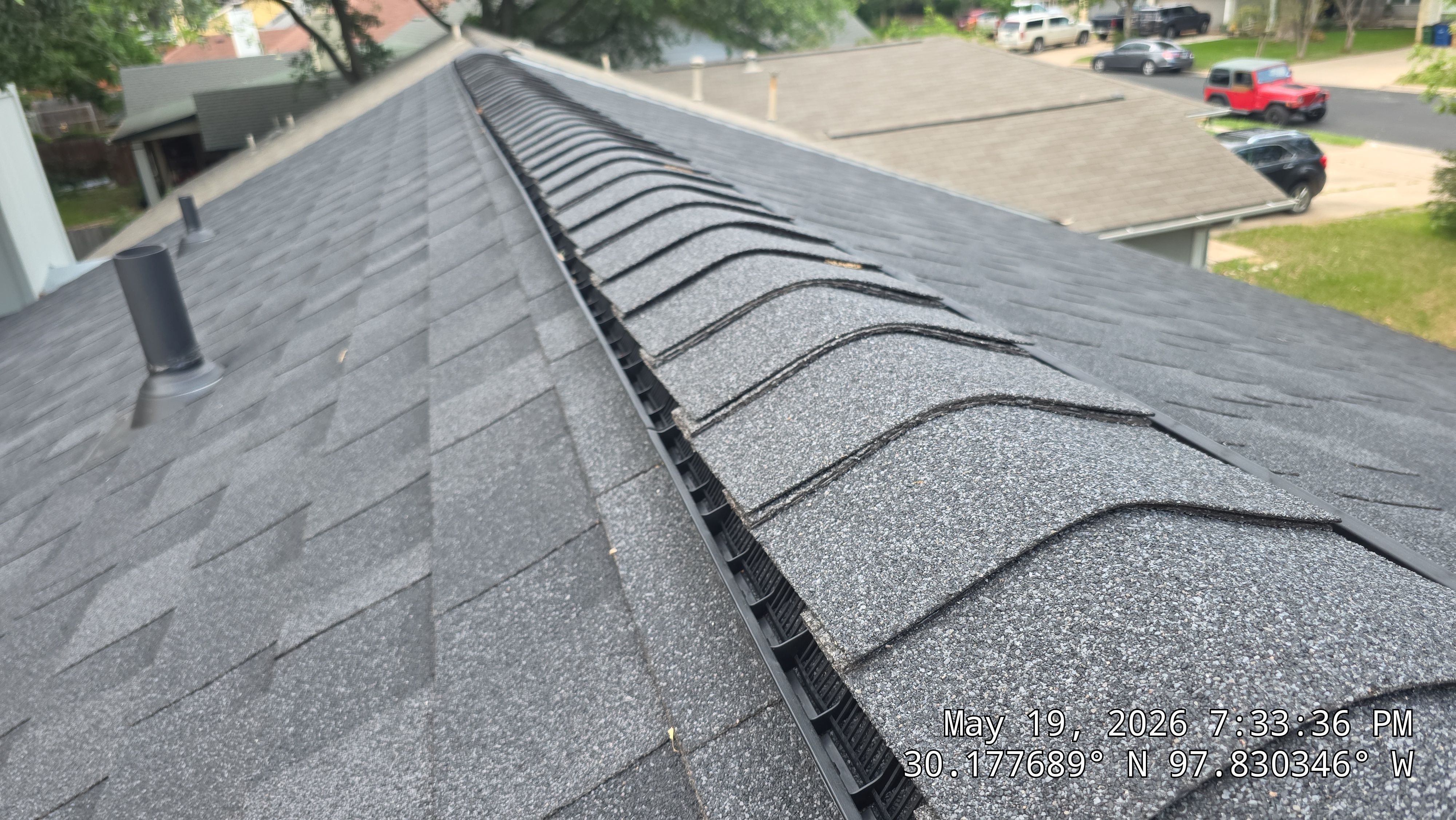 Architectural Shingle Roofing Replacement and Gutter Restoration in Austin by Caliber Restoration LLC