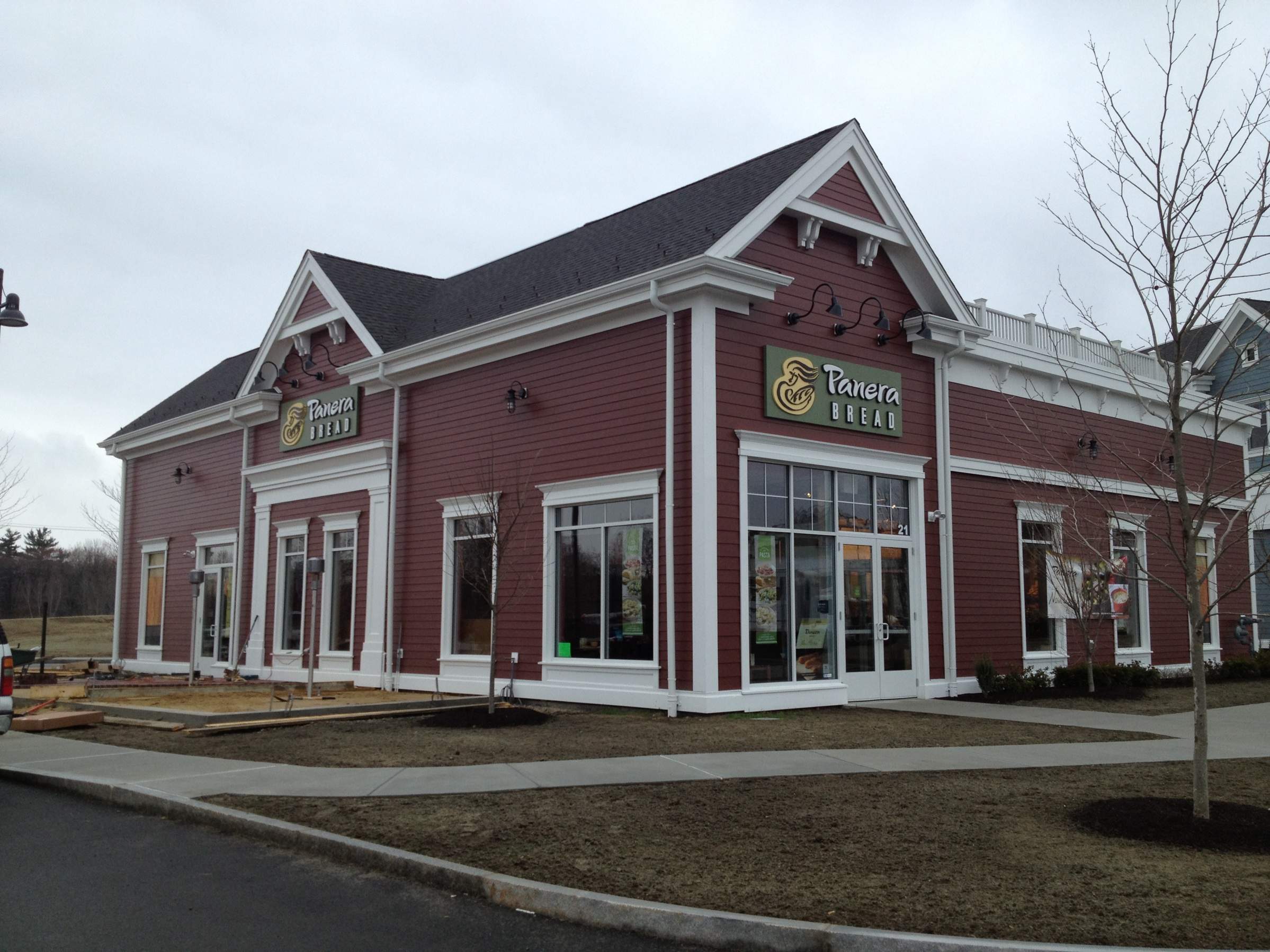 Commercial Gutter System at Wayland Town Center by Gutter Pro Enterprises