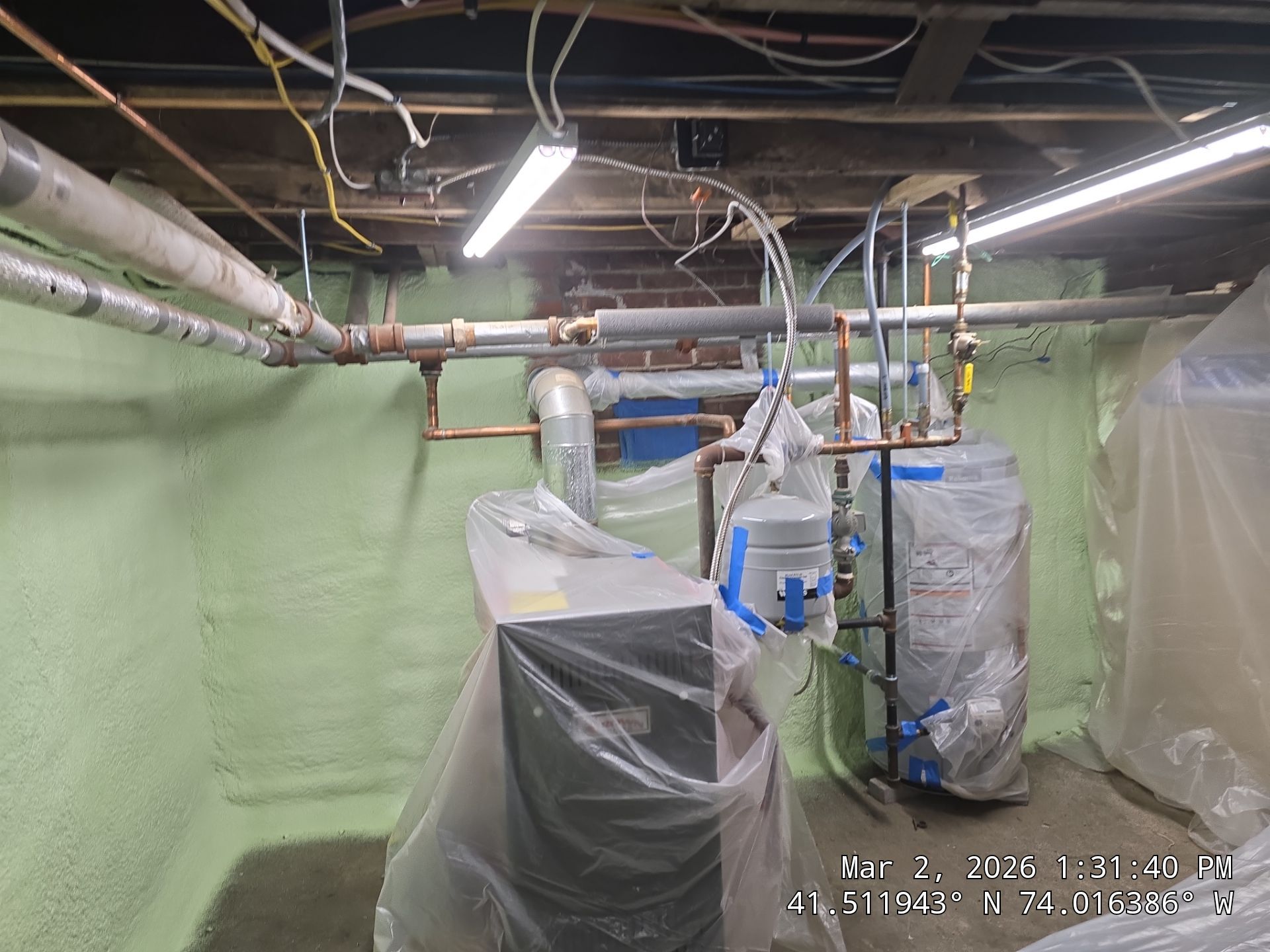 Attic Insulation using open cell spray foam by NYS Foam & Energy