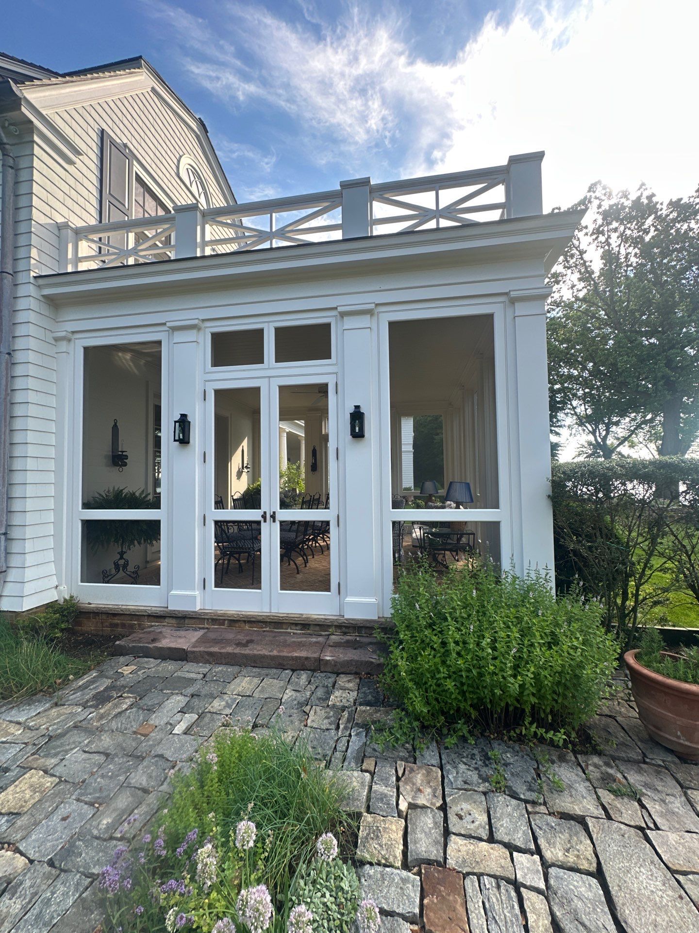 Residential Exterior Renovation Featuring Custom Masonry and Porch Restoration by Pure Incs
