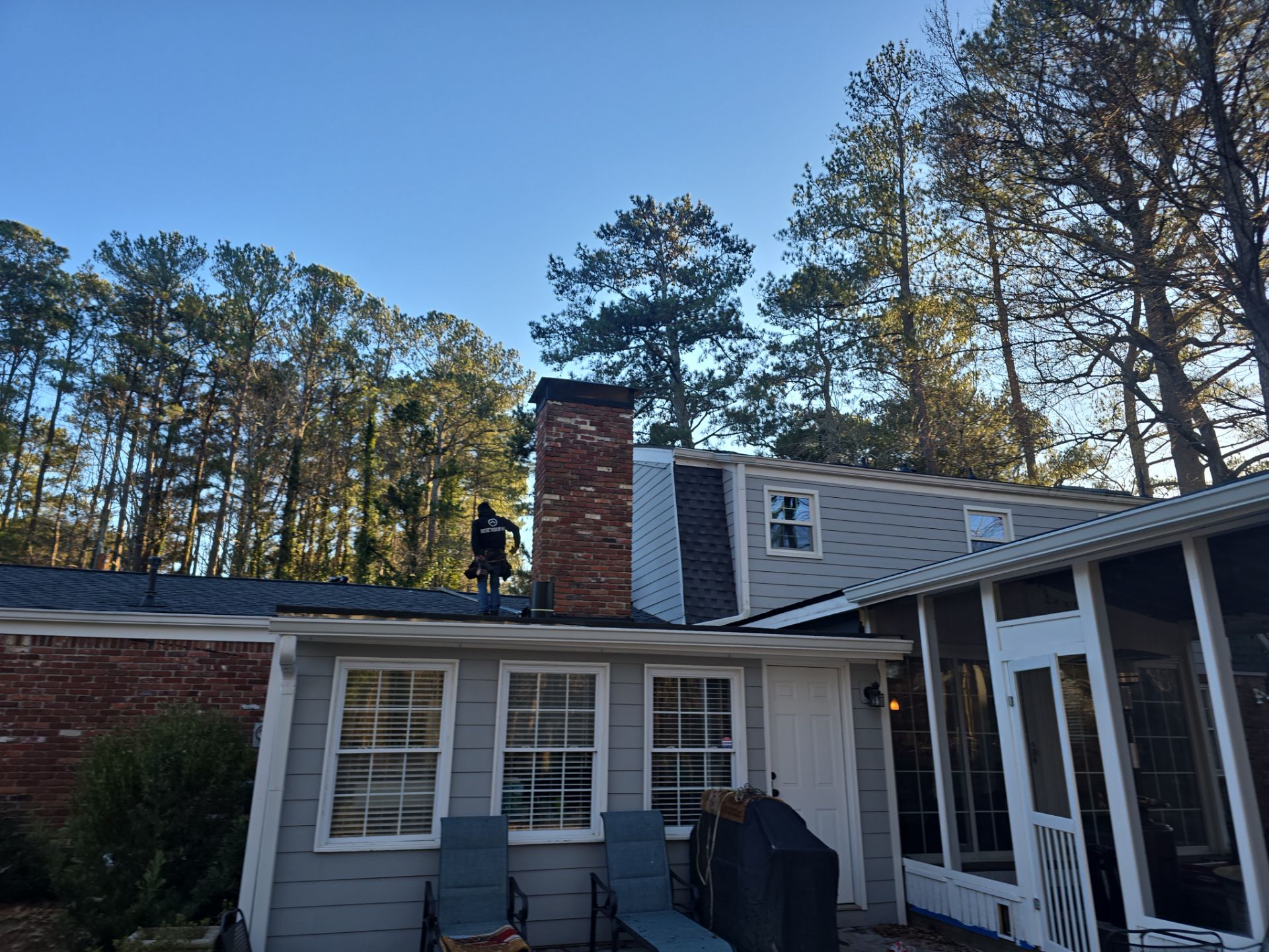 Dunwoody, GA Roof Replacement GAF Timberline HDZ Pewter Gray by Reset Roofing