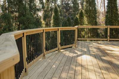 Deck Build using Pressure Treated Pine with Timbertech Deck Lighting