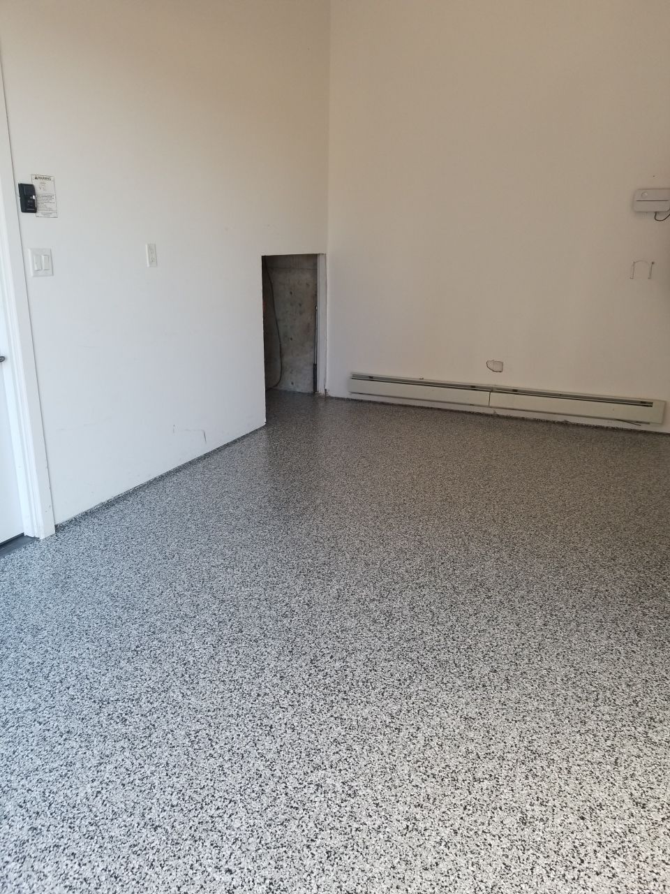 Garage Floor Coating in Penntek Domino by Spectrum Painting, LLC