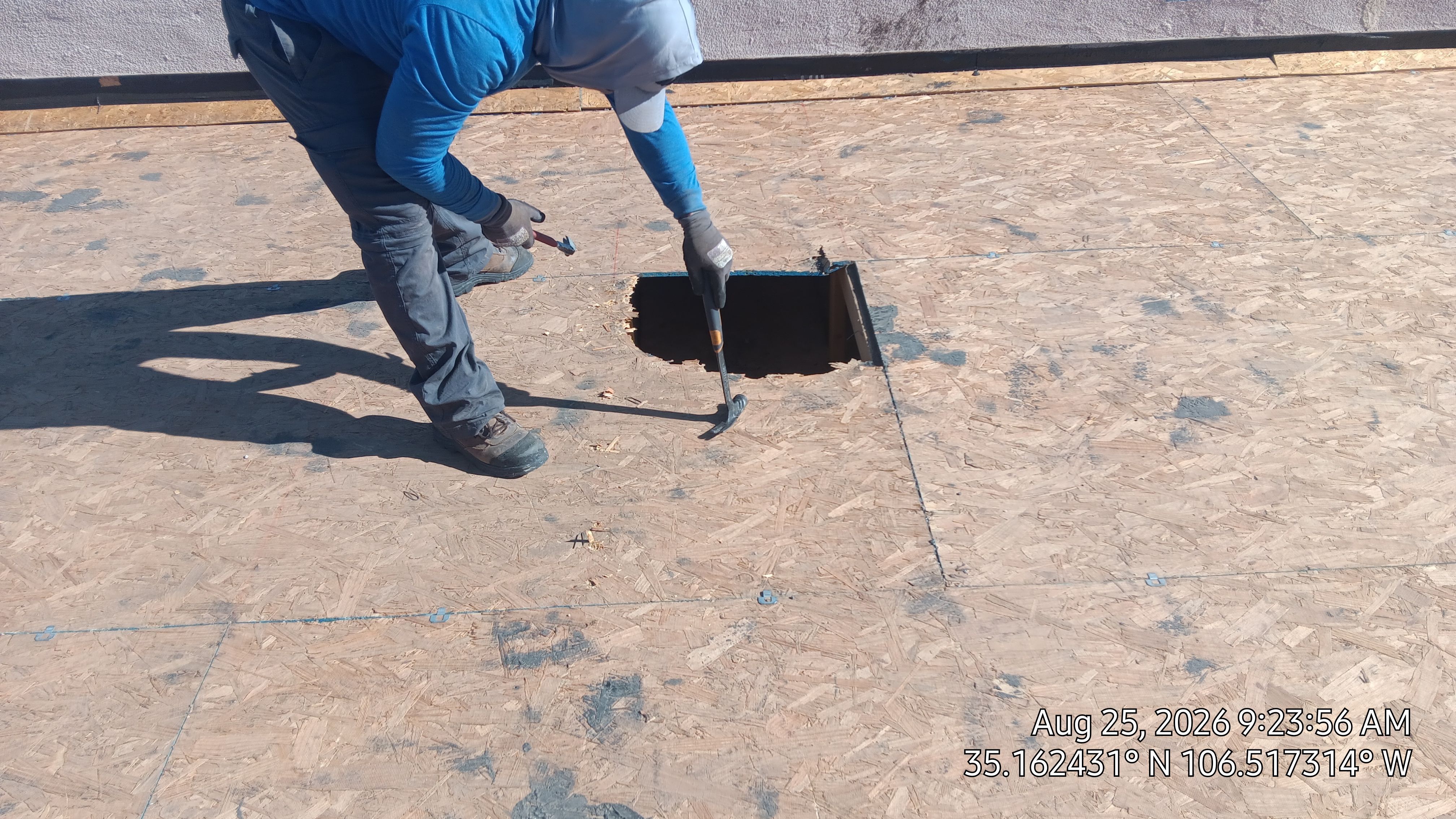 TPO Roof Replacement and Wood Repair in Albuquerque by Doyle Roof Masters Inc