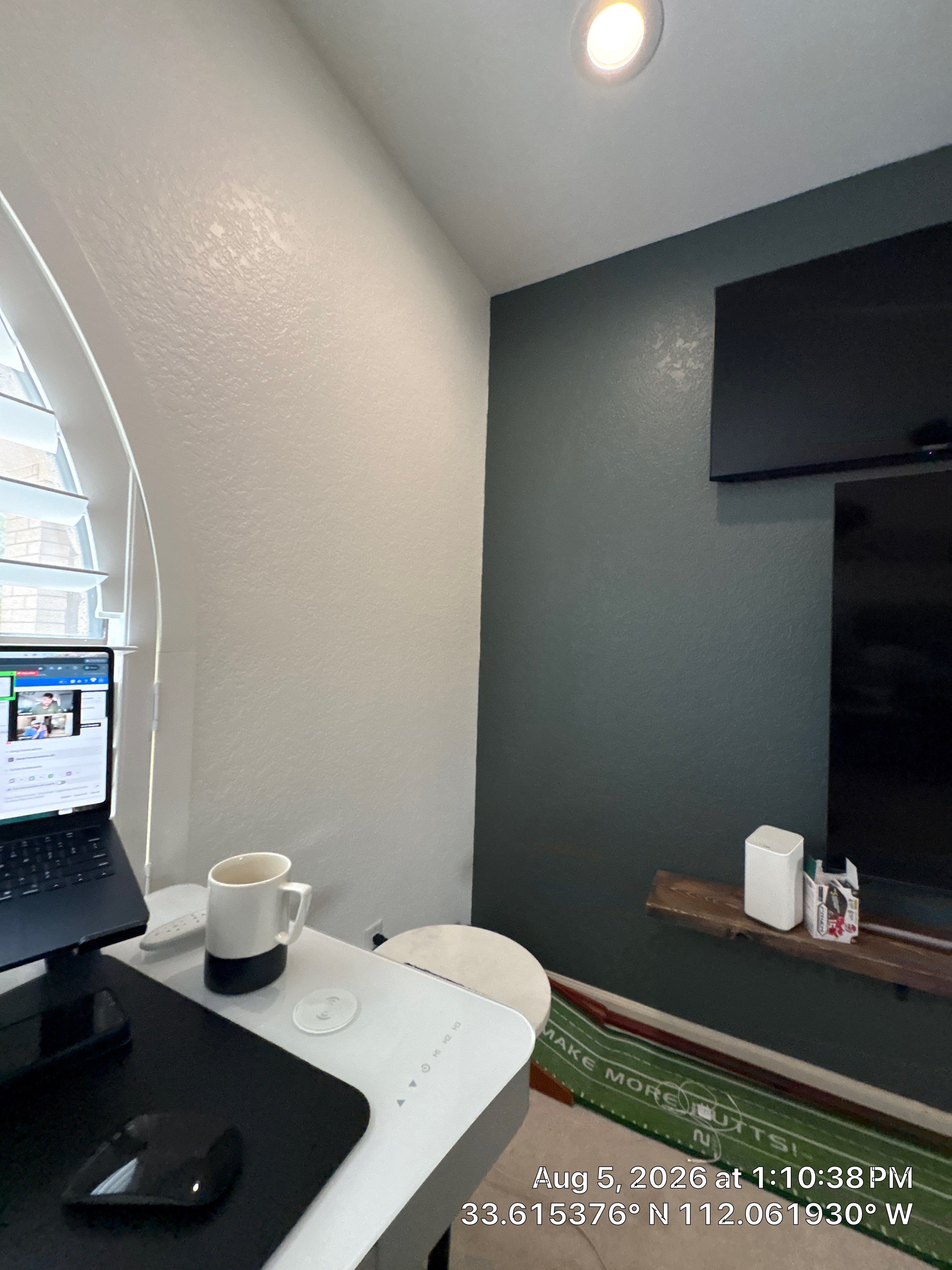 Phoenix Home Office Remodel with Custom Media Wall and Shutters by CompanyCam Sales Demo